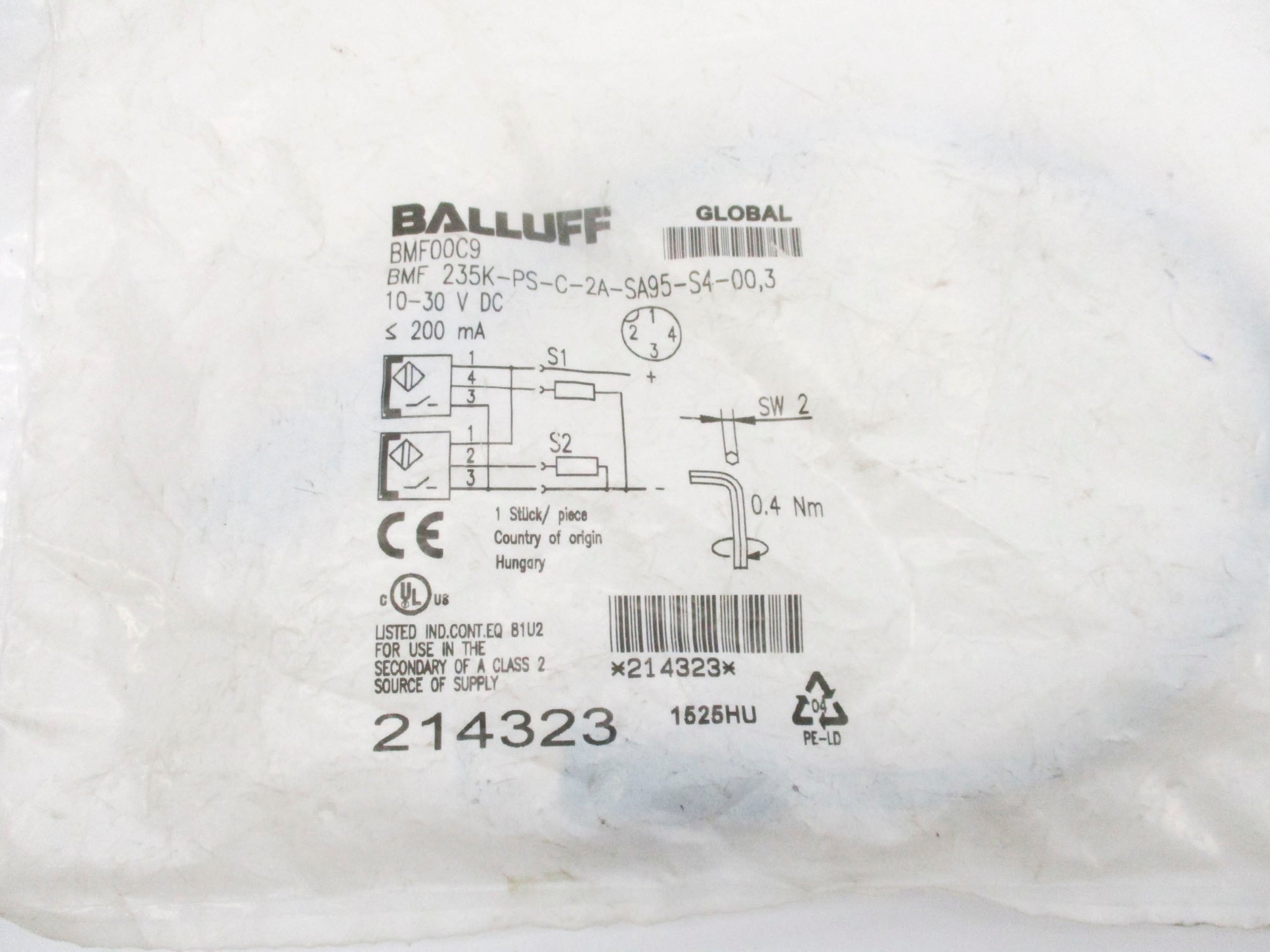 BALLUFF BMF00C9 NSMP