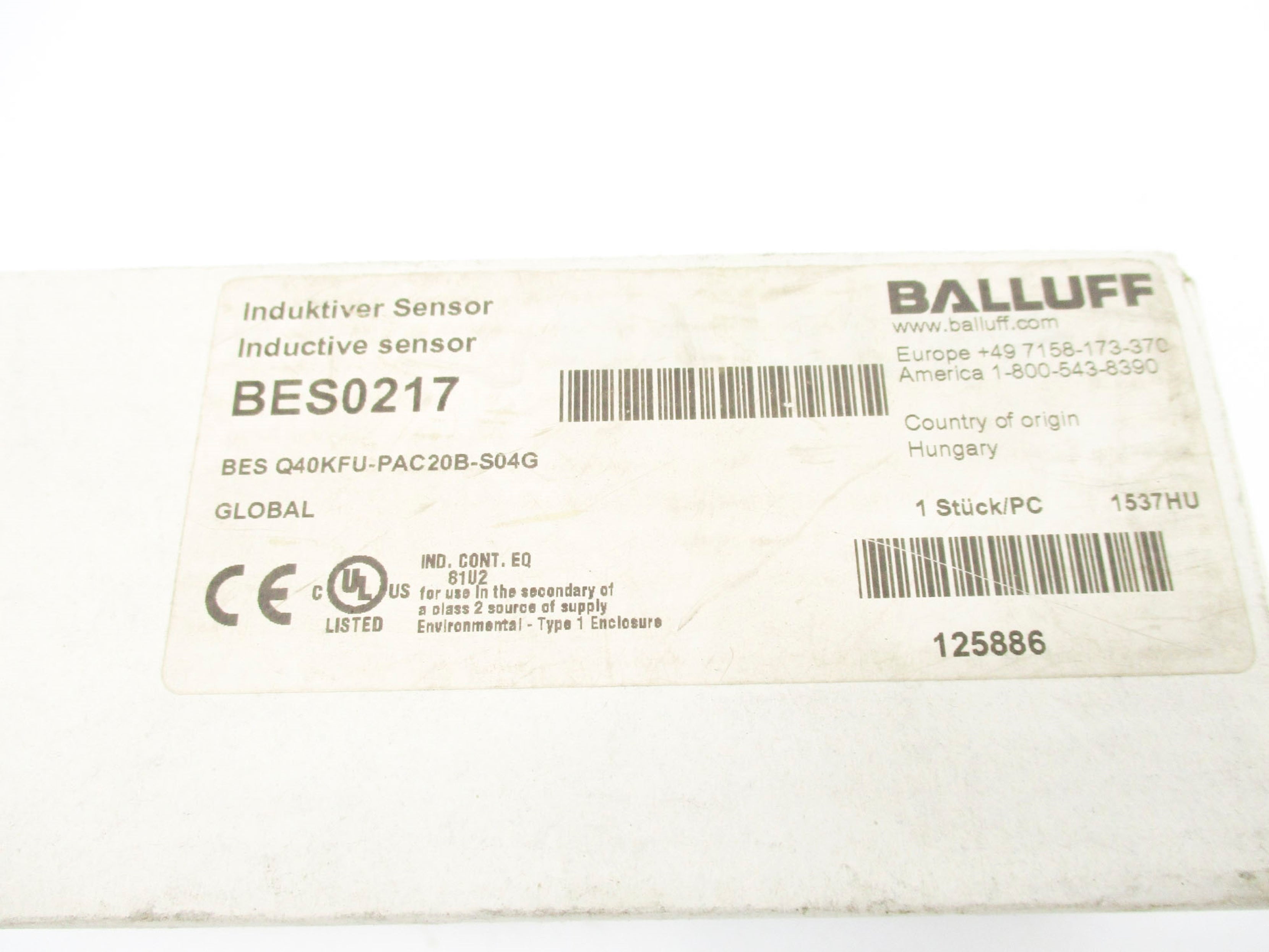 BALLUFF BES0217 NSFS