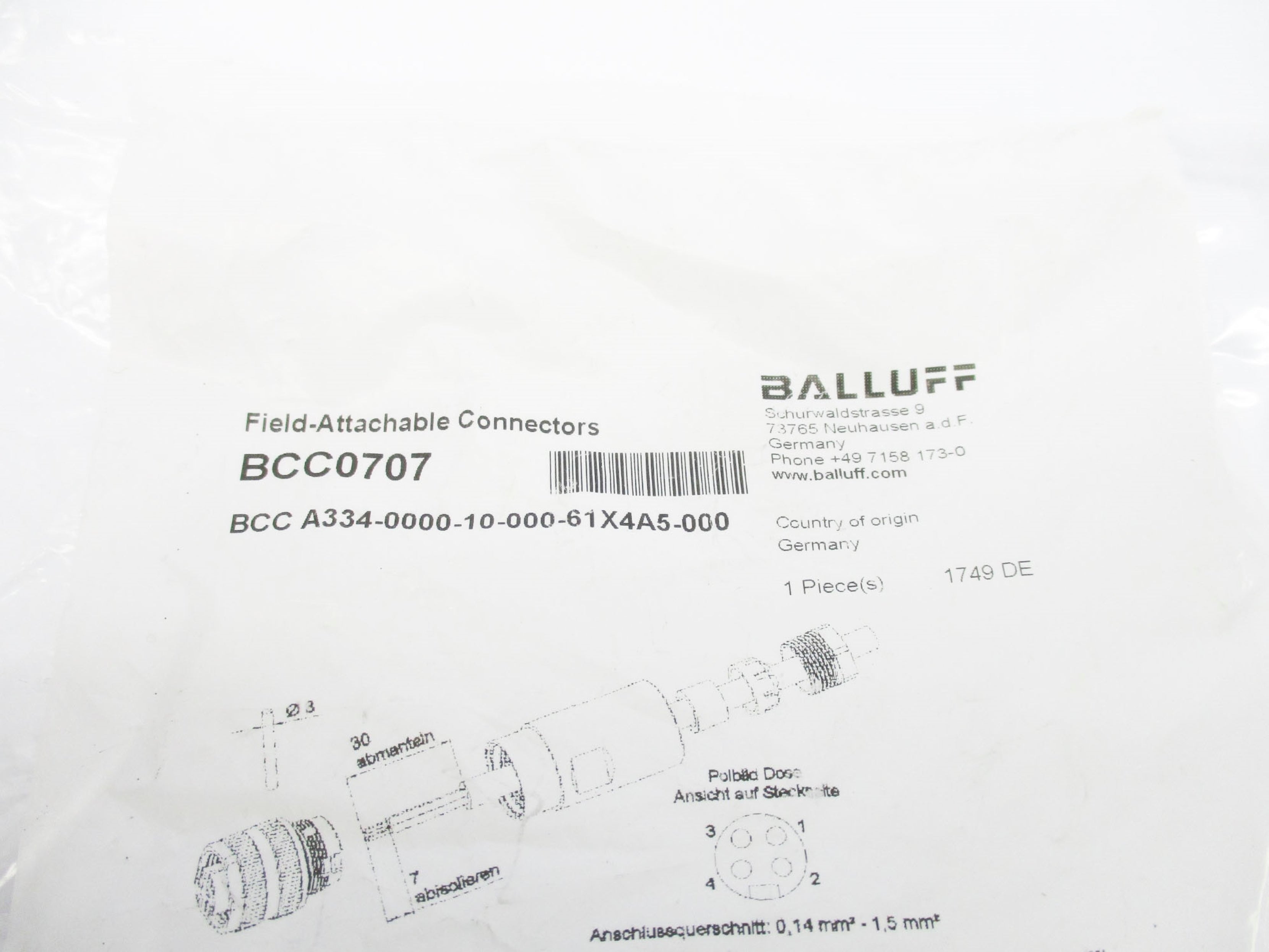 BALLUFF BCC0707 NSMP