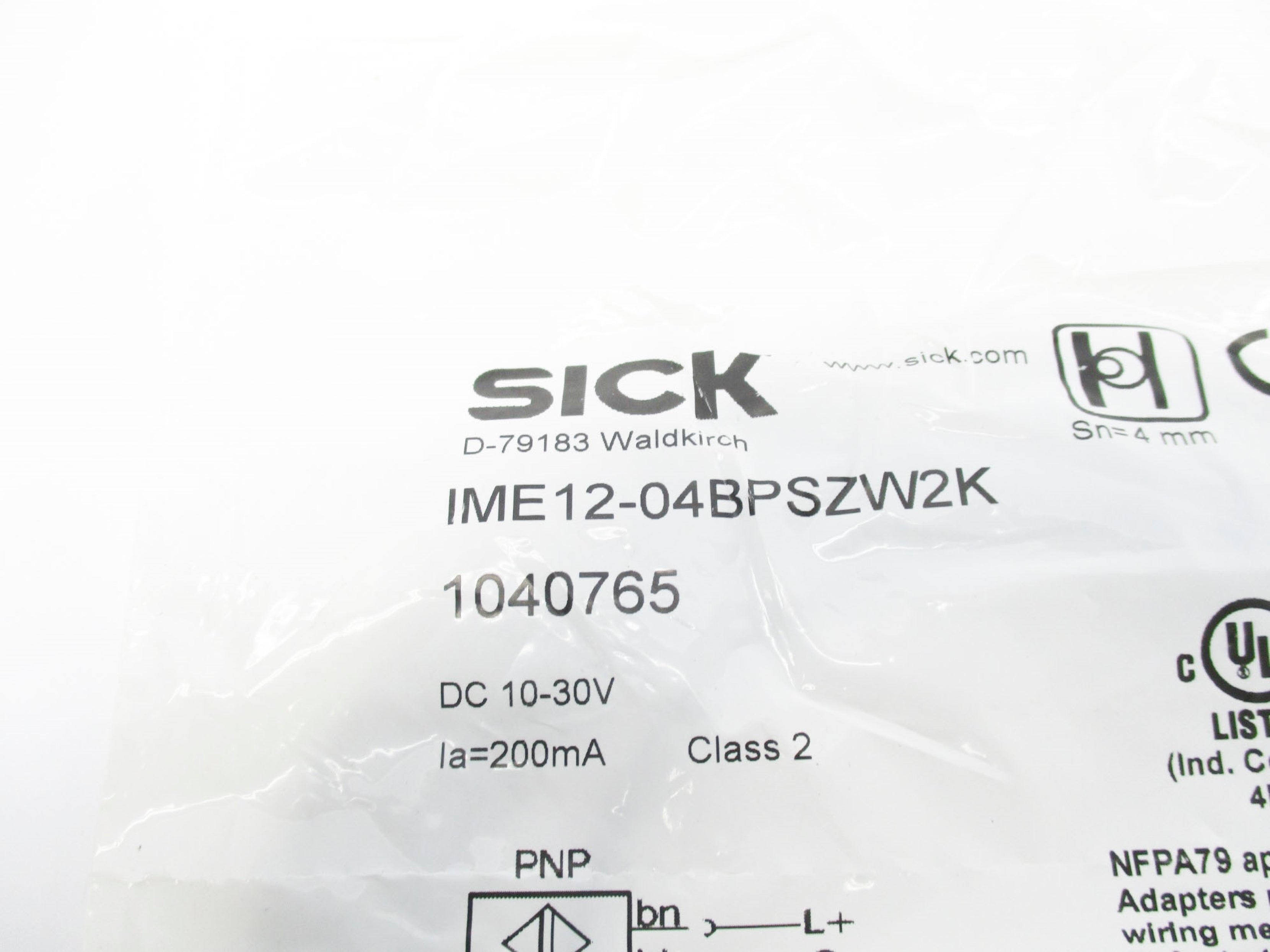 SICK IME12-04BPSZW2K NSMP