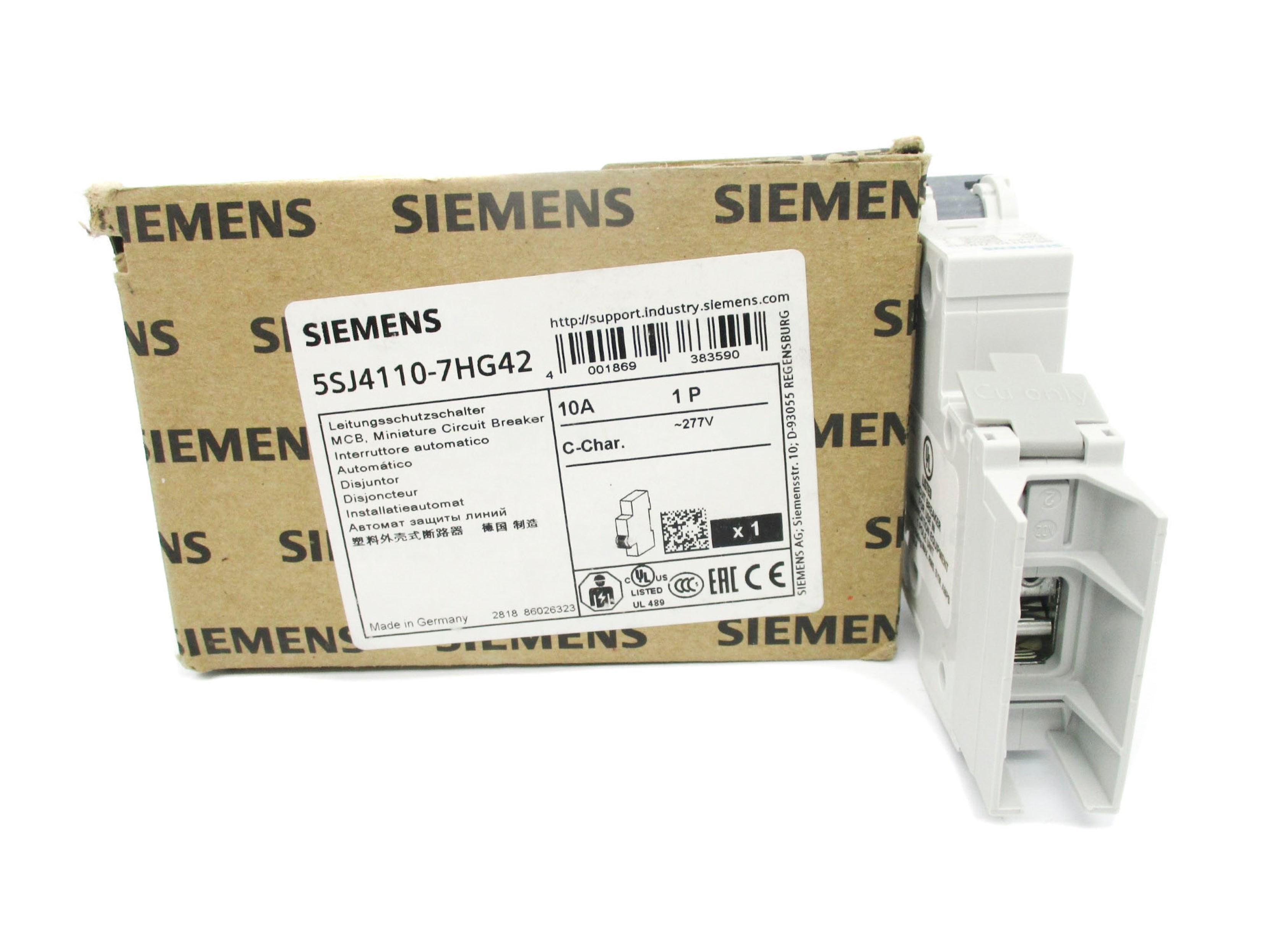 SIEMENS 5SJ4110-7HG42 277V 10A NSMP