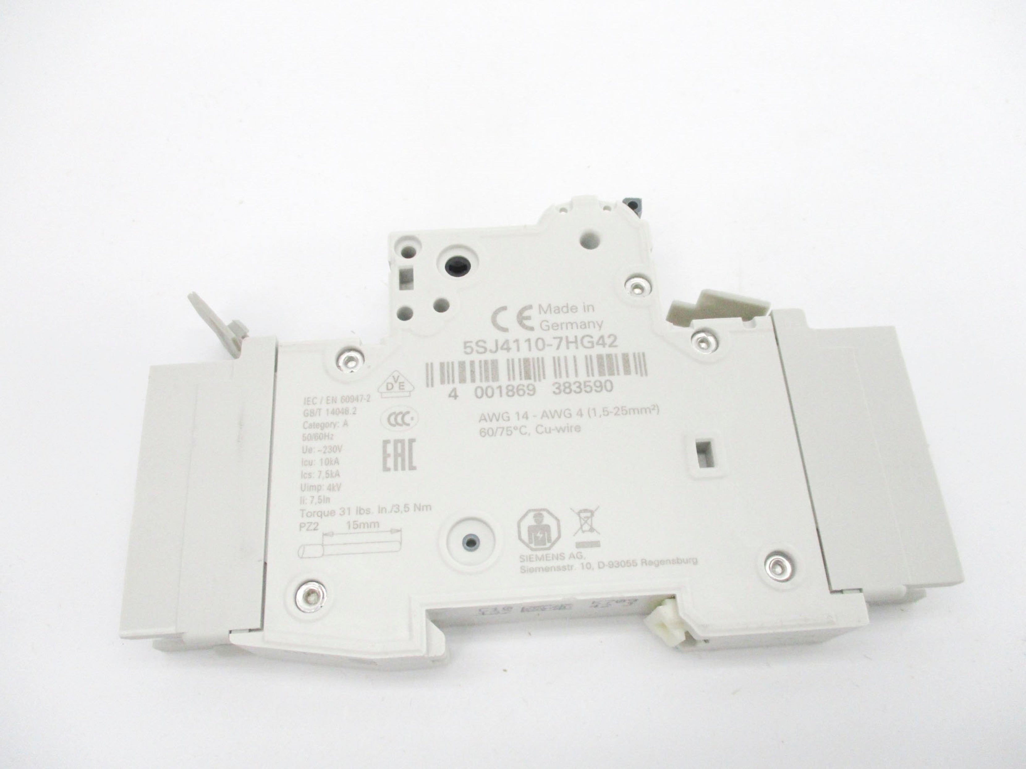 SIEMENS 5SJ4110-7HG42 277V 10A NSMP