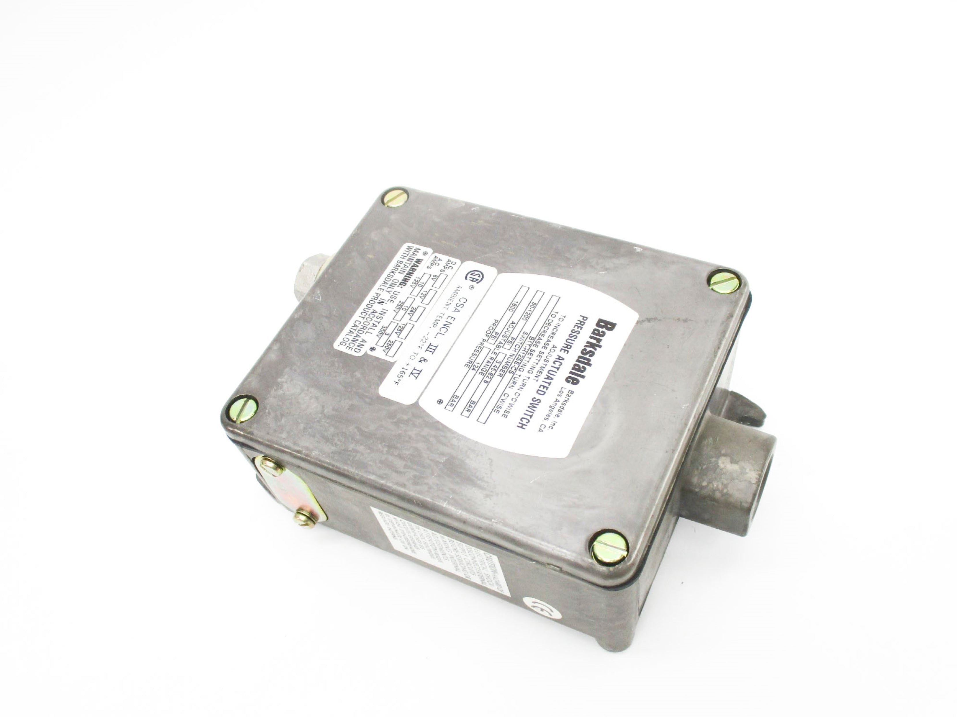 BARKSDALE B1T-H12SS-CS 1800PSI NSNP