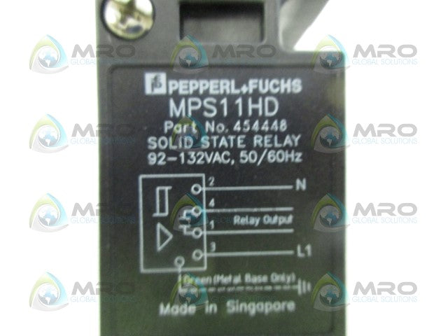 PEPPERL+FUCHS MPS11HD SOLID STATE RELAY *USED*