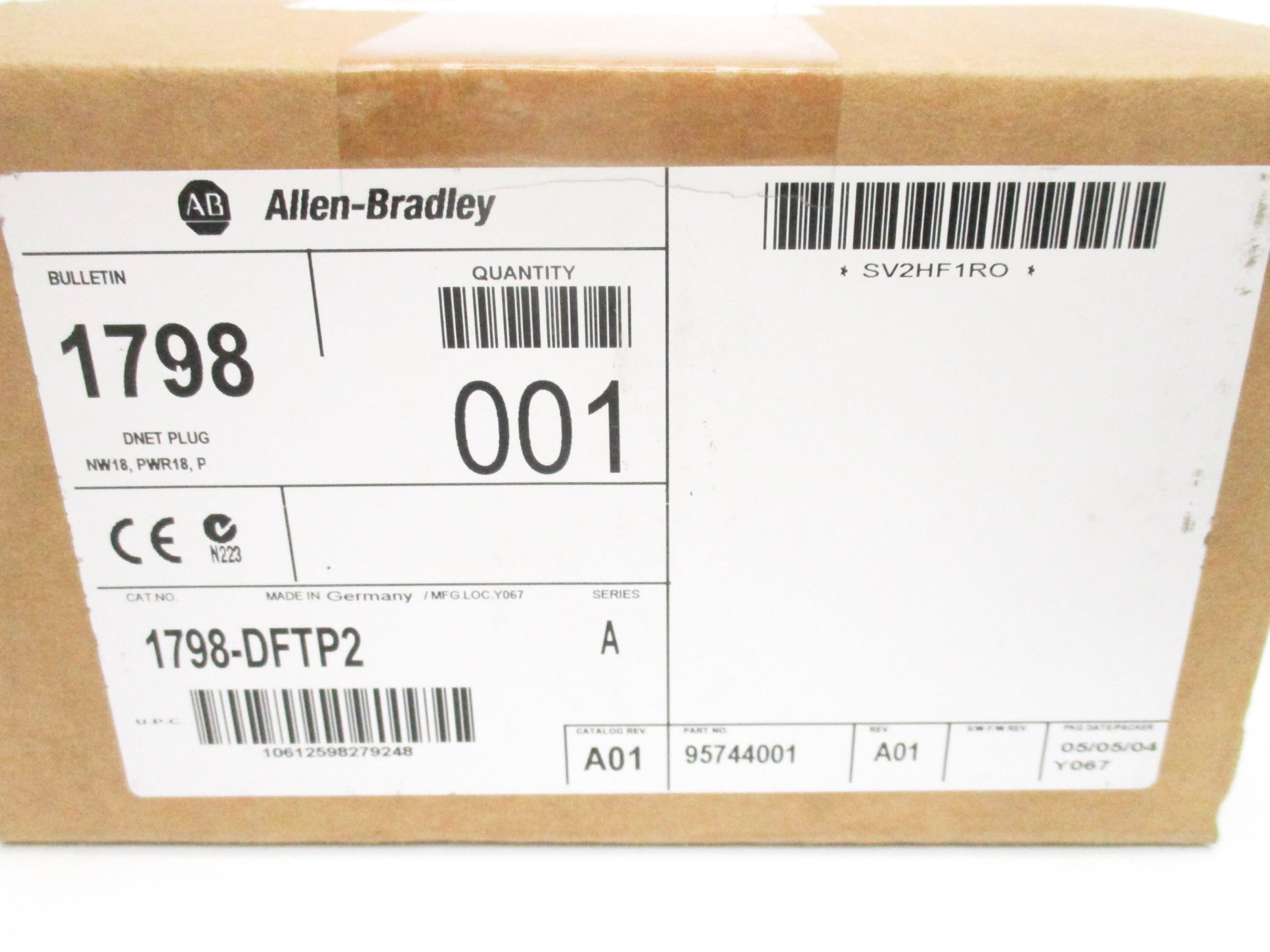 ALLEN BRADLEY 1798-DFTP2 SER. A NSMP