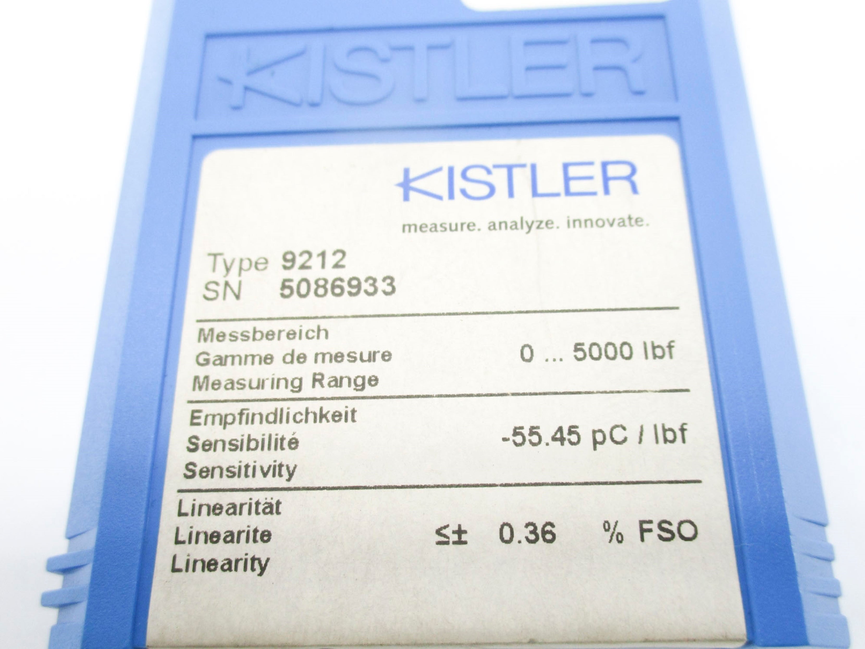 KISTLER 9212 NSMP