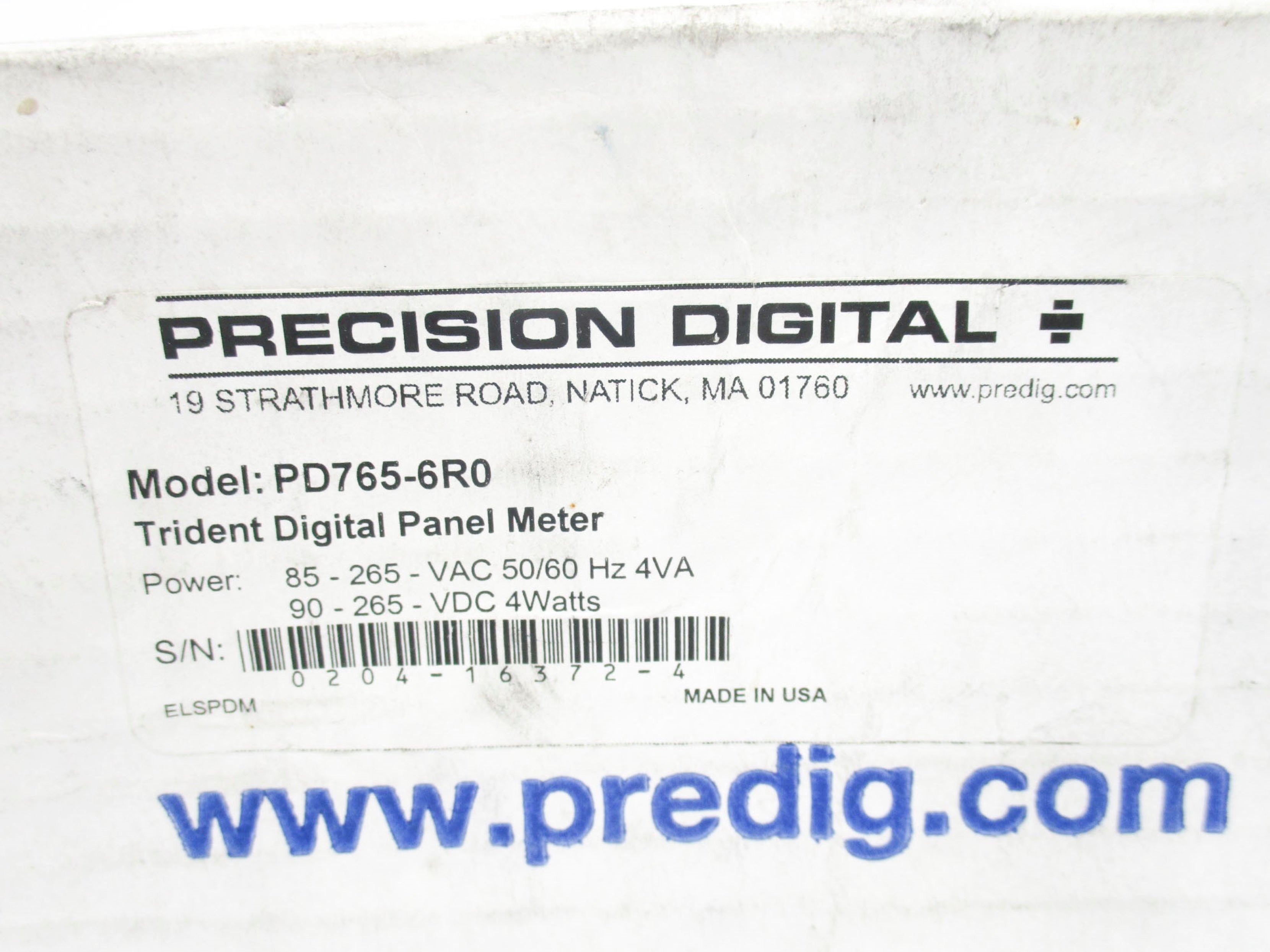 PRECISION DIGITAL PD765-6R0 NSMP
