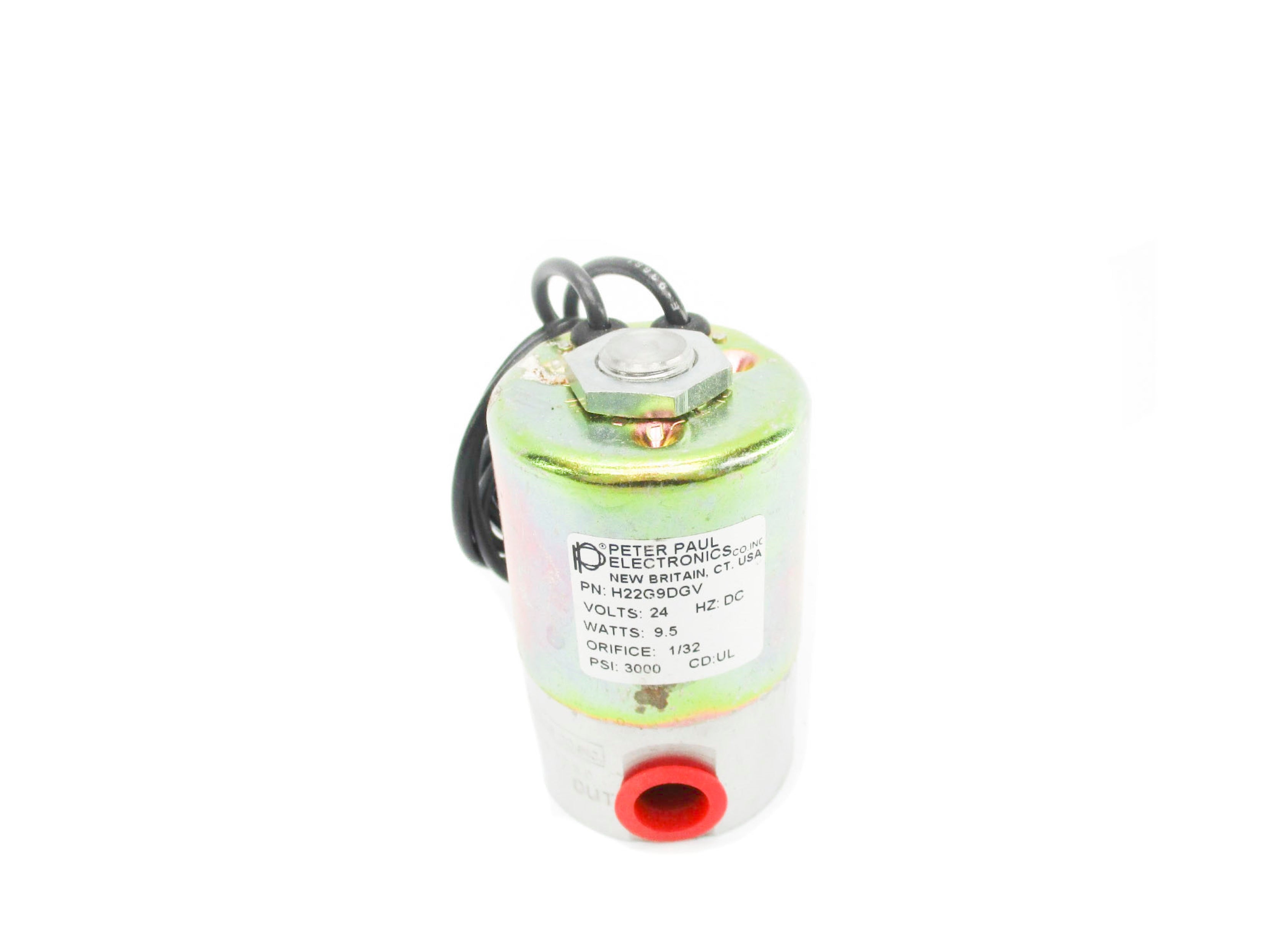 PETER PAUL ELECTRONICS H22G9DGV 24V 3000PSI NSNP