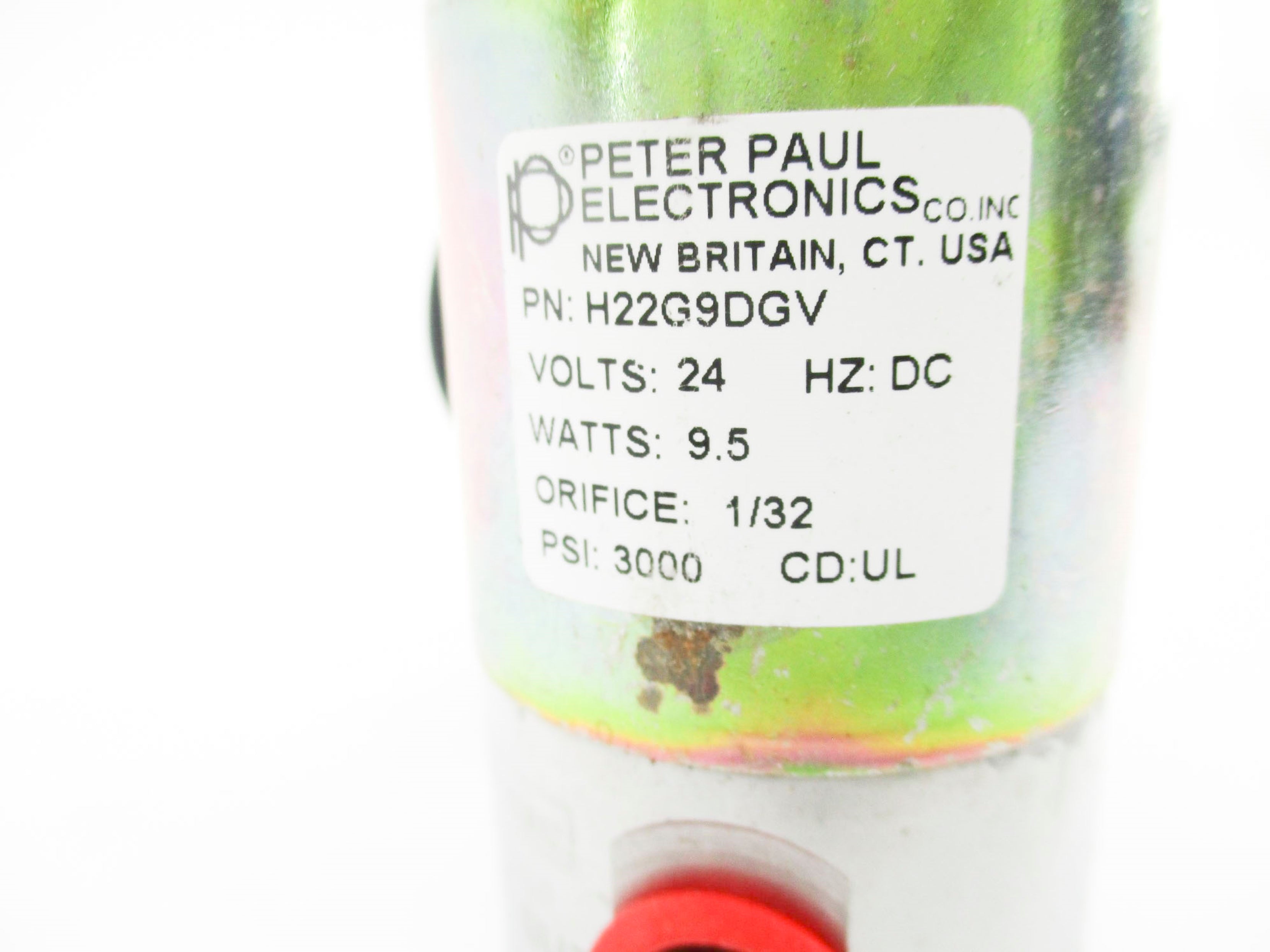 PETER PAUL ELECTRONICS H22G9DGV 24V 3000PSI NSNP