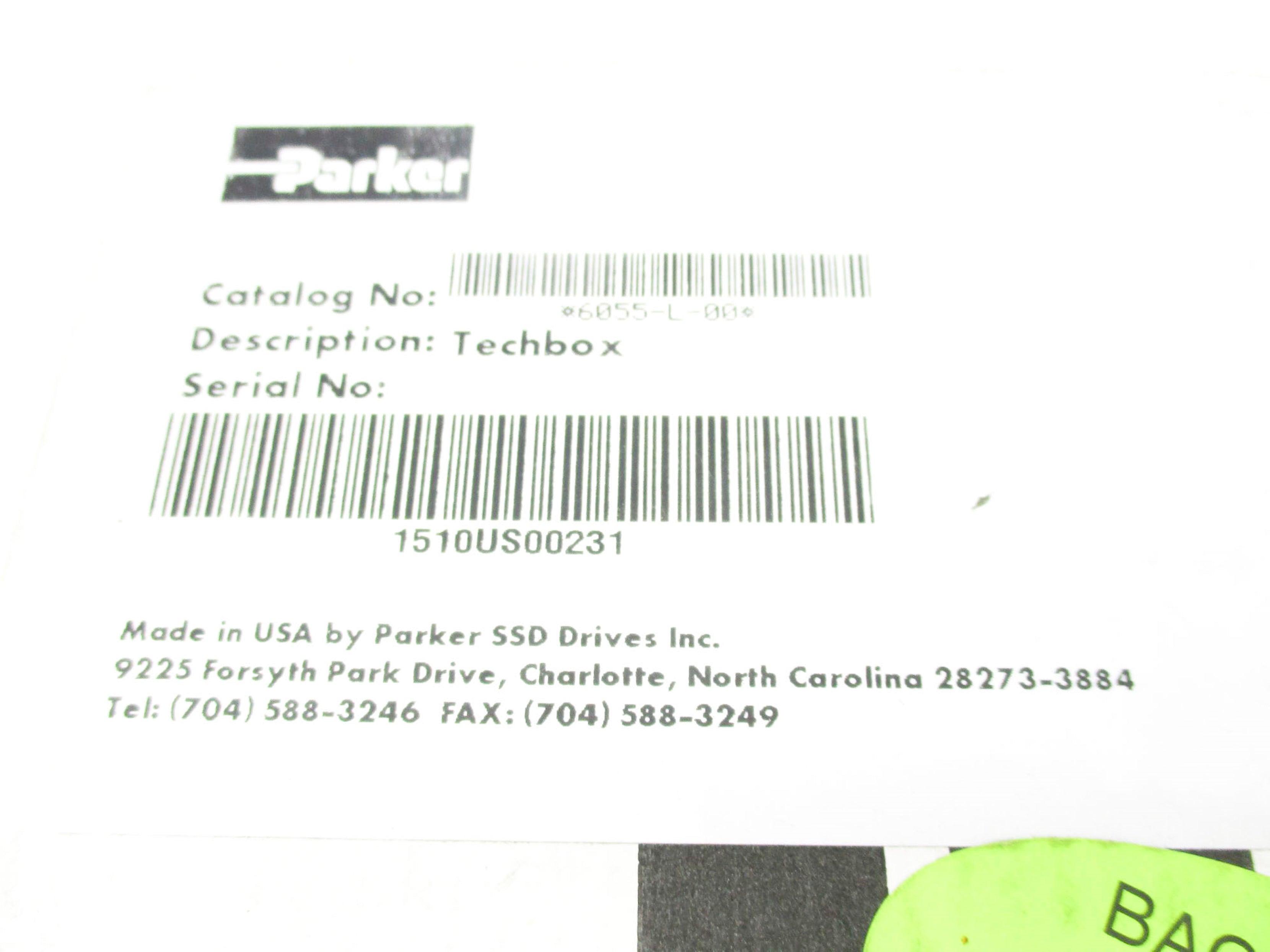 PARKER 6055-L-00 NSMP