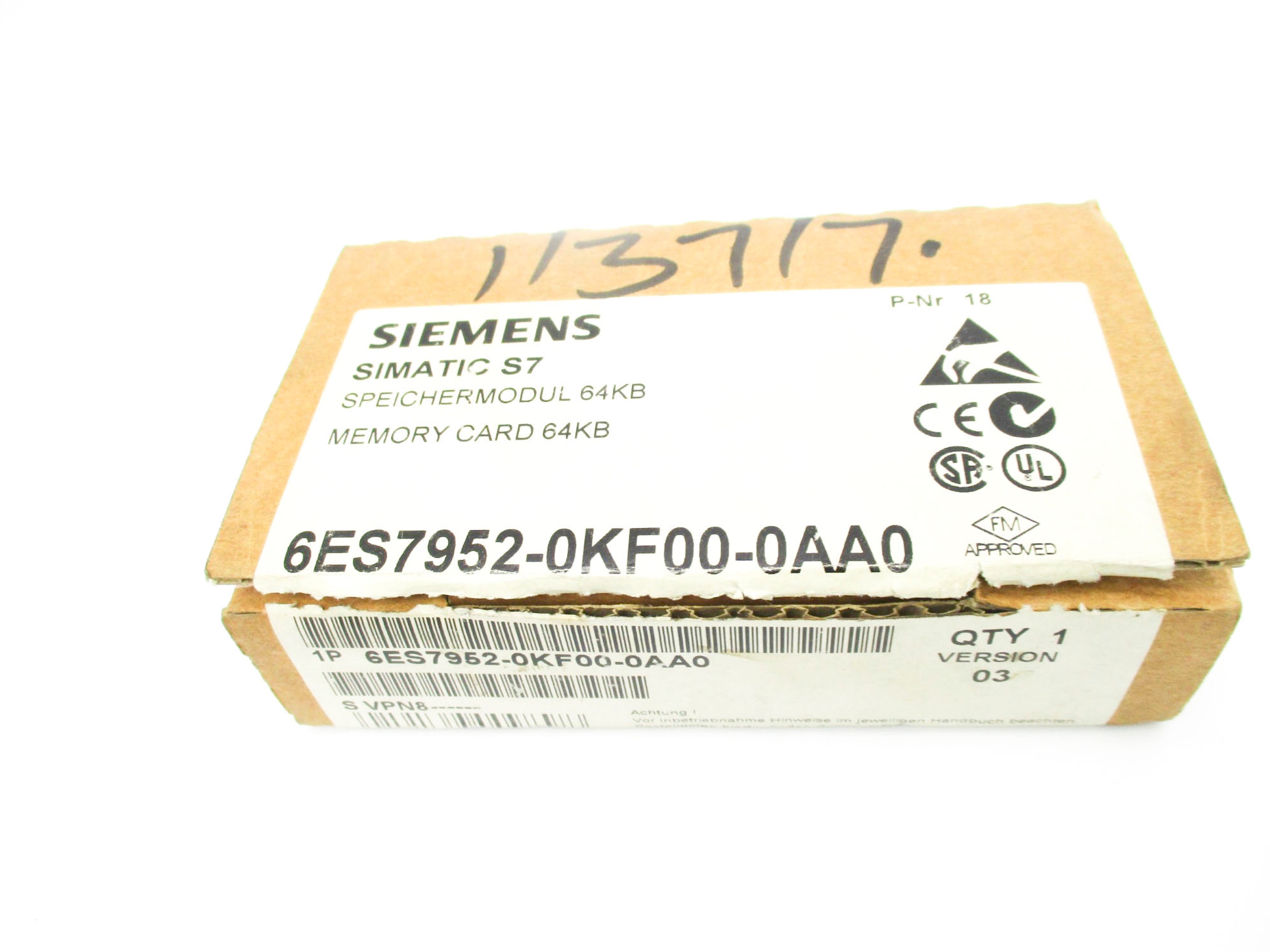 SIEMENS 6ES7952-0KF00-0AA0 VER. 03 NSMP