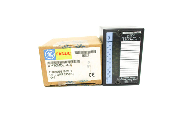 GE FANUC IC670MDL640J 24VDC NSMP