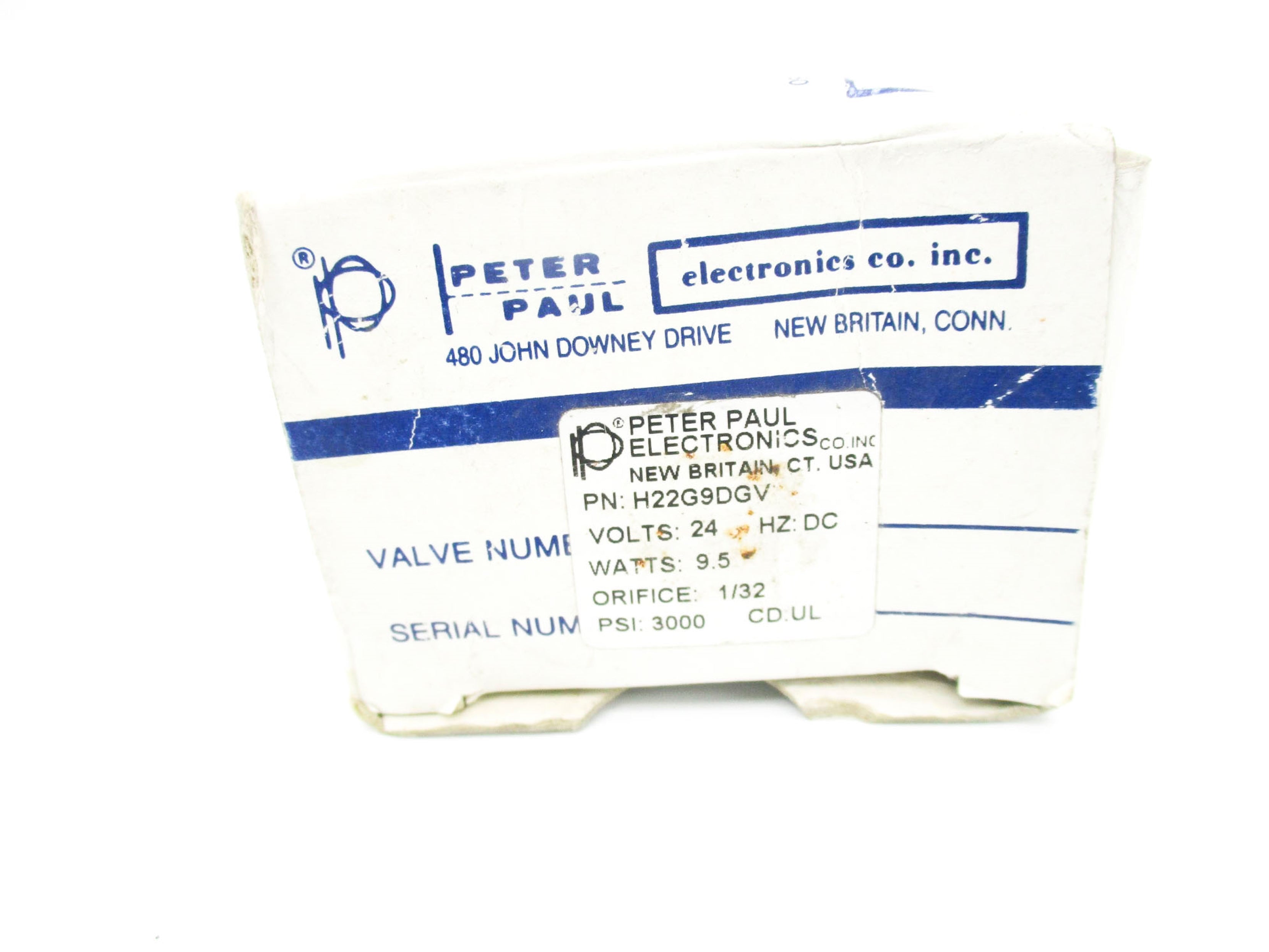 PETER PAUL H22G9DGV 24V 3000PSI NSMP
