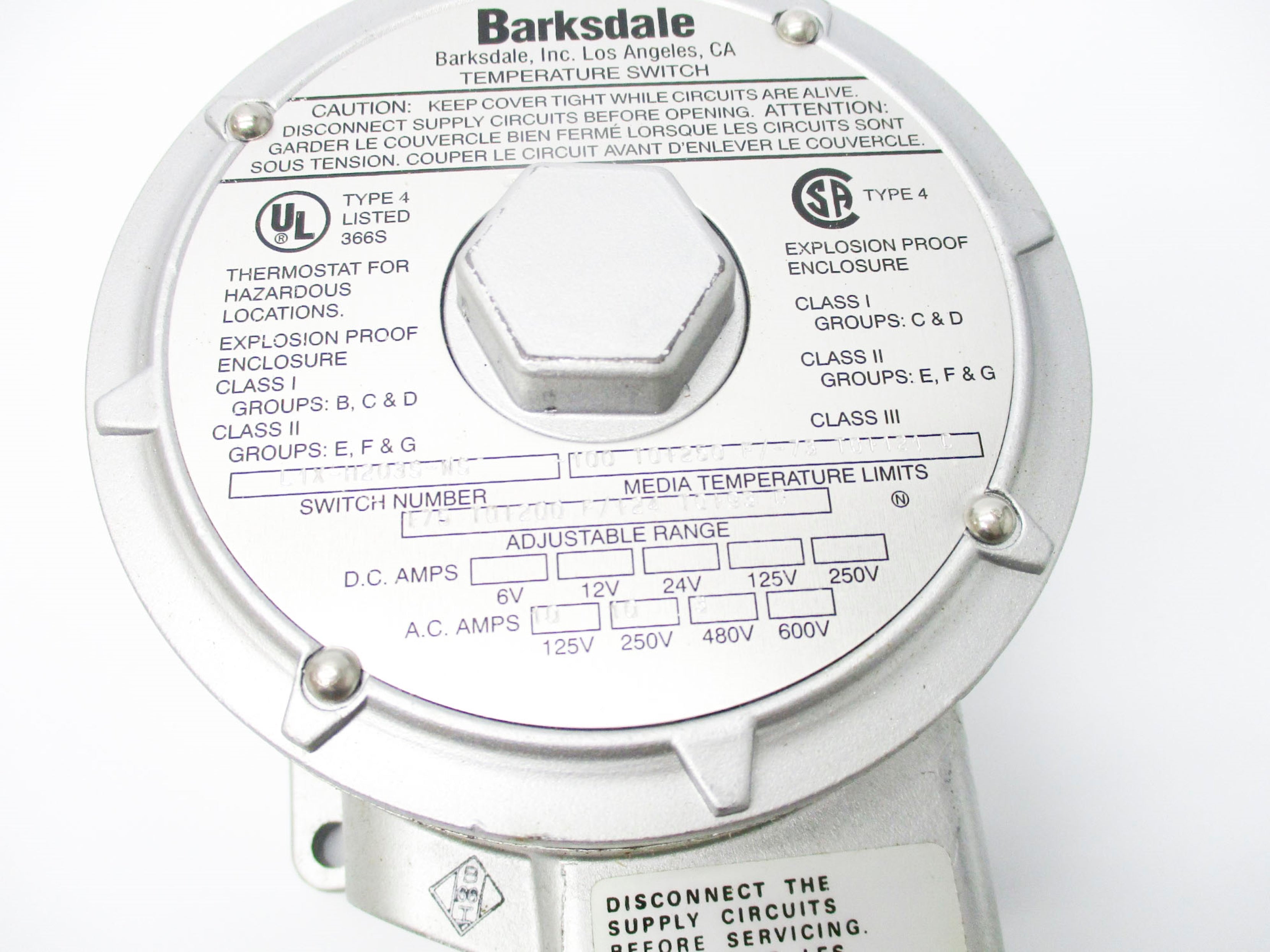 BARKSDALE L1X-H203S-WS NSMP