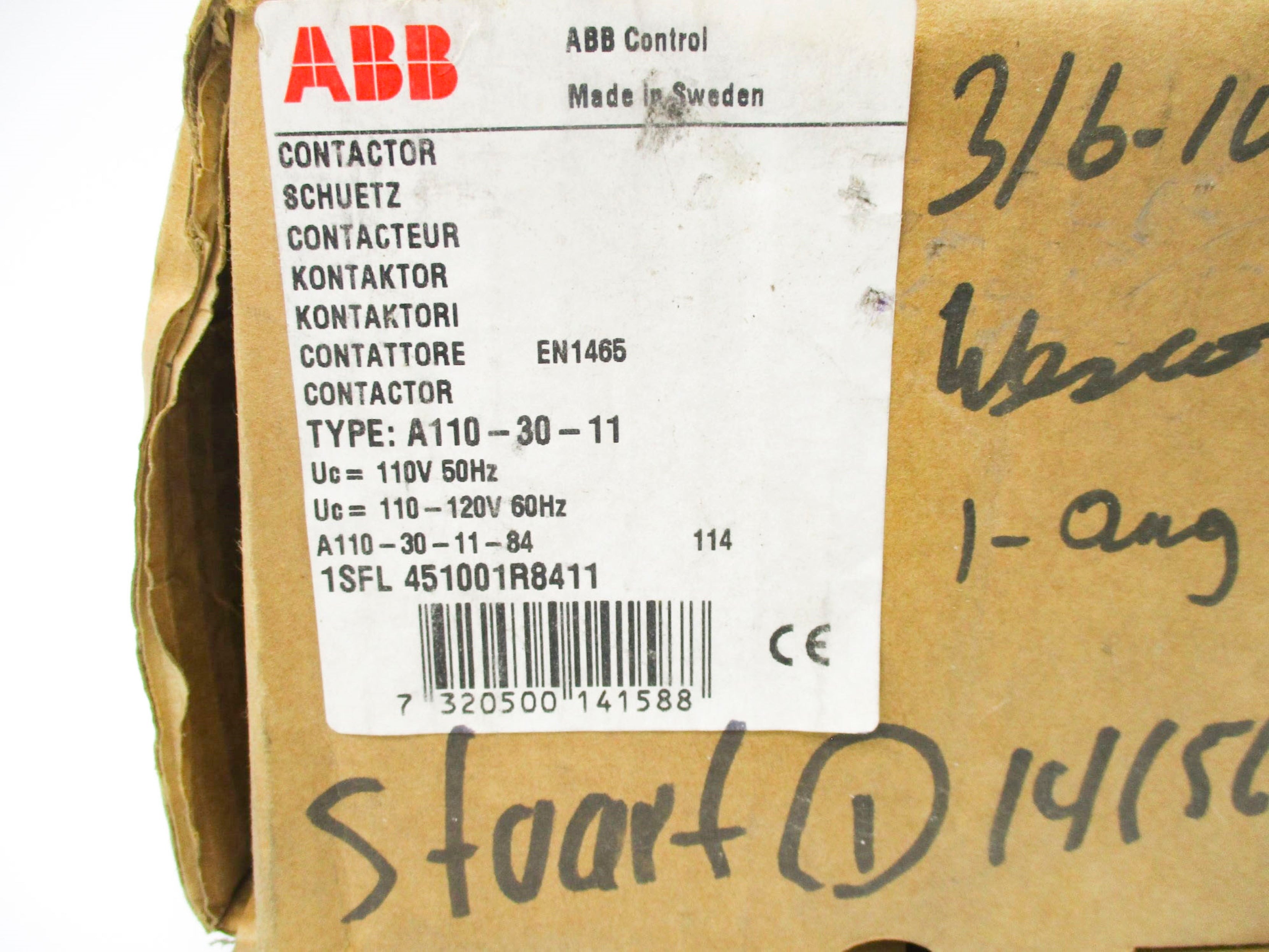 ABB A110-30-11 110/120V NSMP