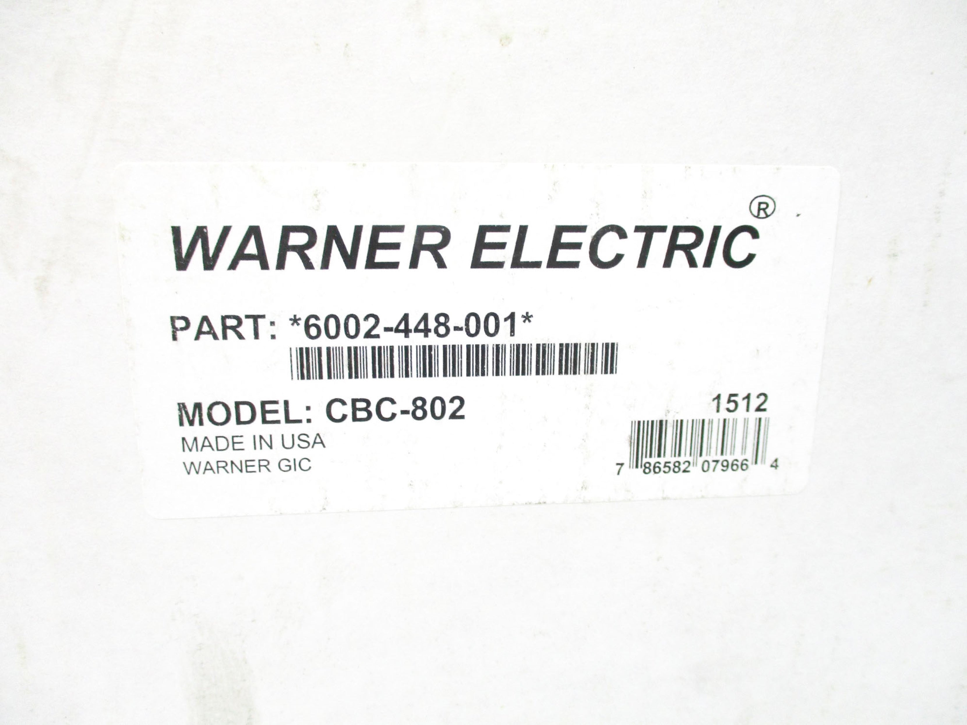 WARNER ELECTRIC 6002-448-001 NSMP