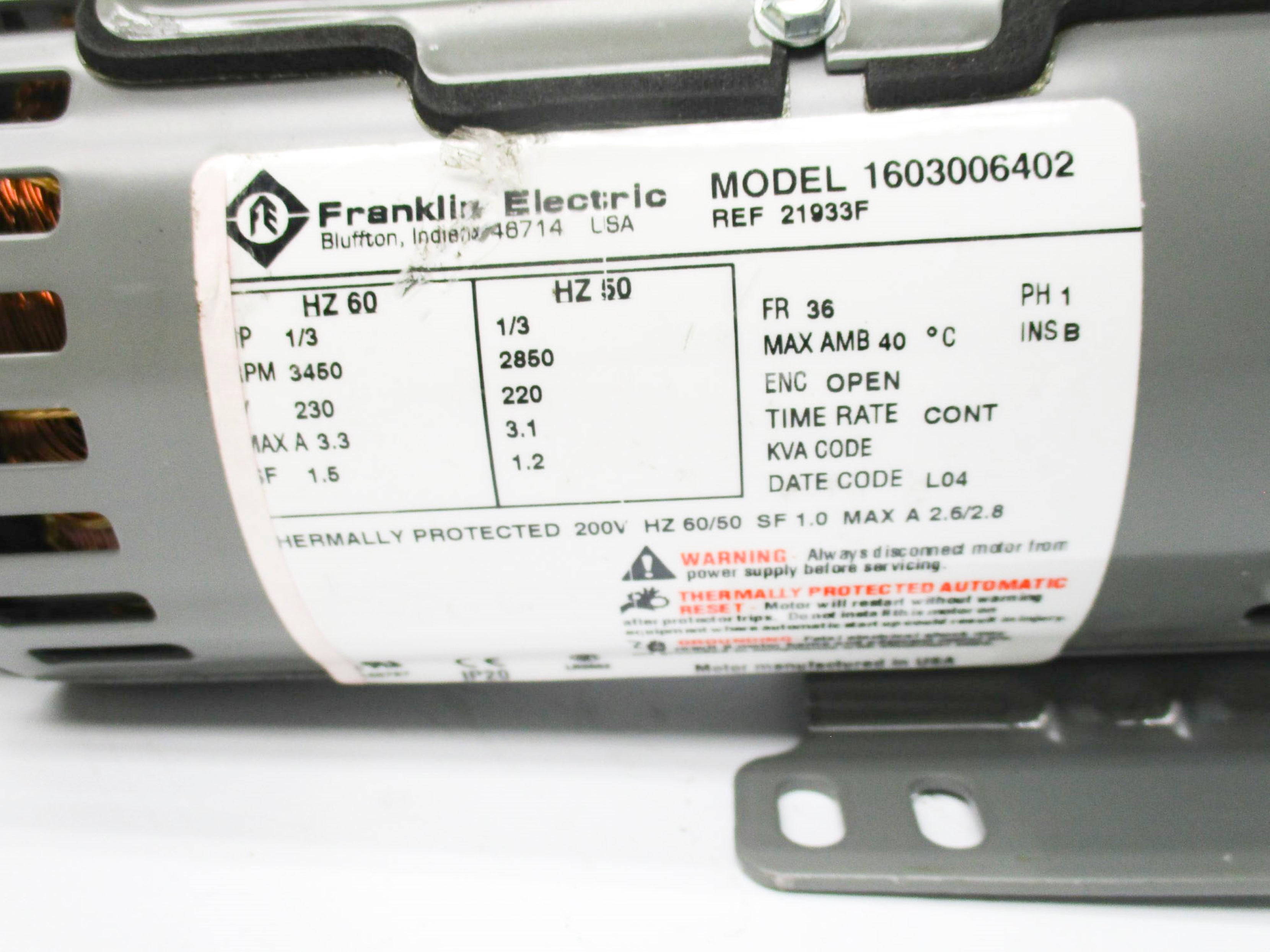 FRANKLIN ELECTRIC 1603006402 NSNP