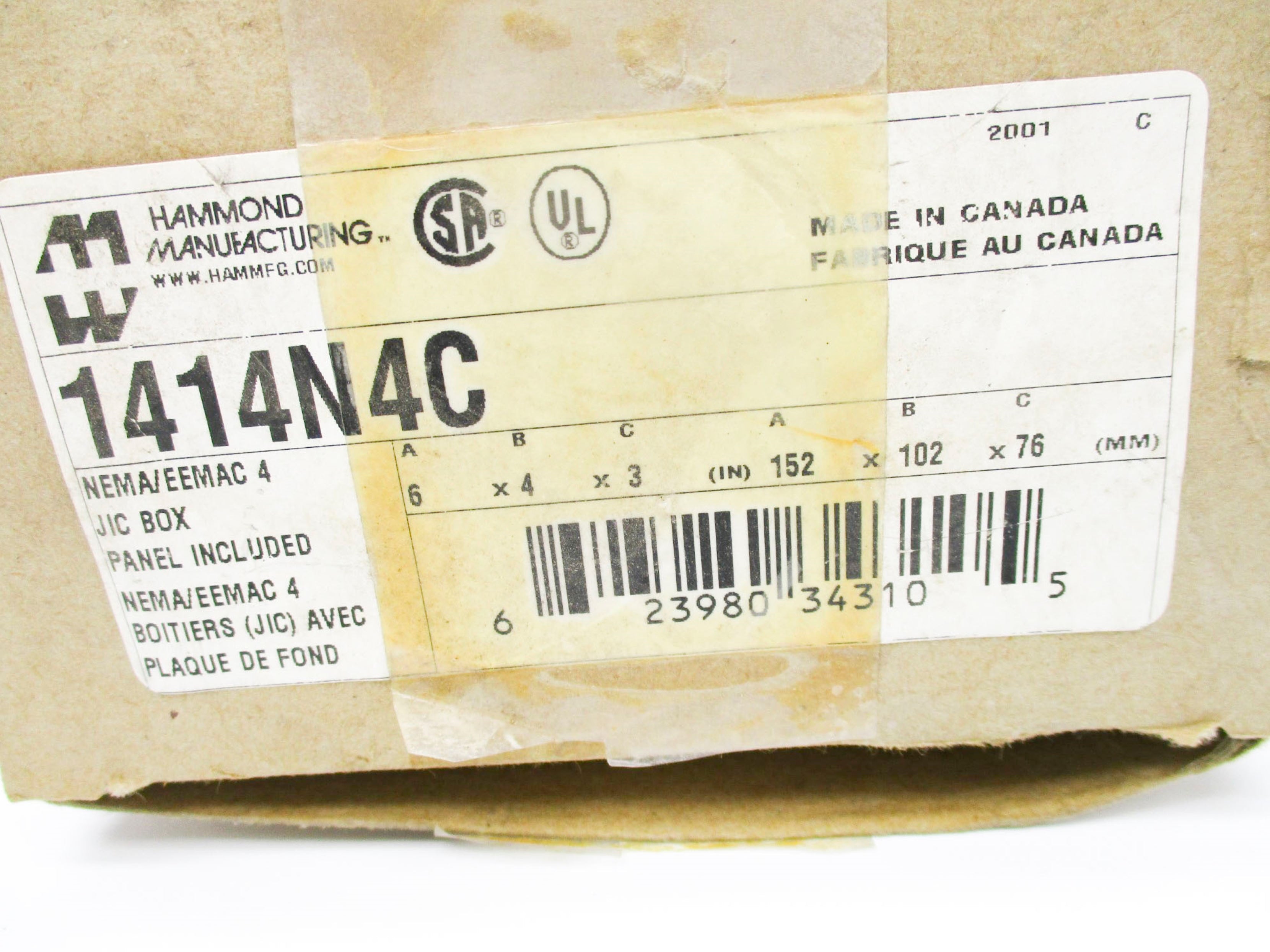 HAMMOND MANUFACTURING 1414N4C NSMP