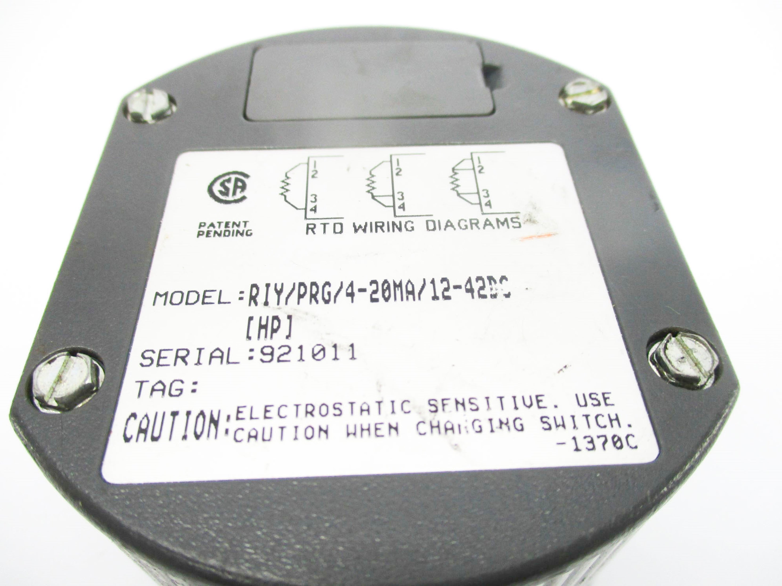 MOORE INDUSTRIES RIY/PRG/4-20MA/12-42DC (AS PICTURED) UNMP