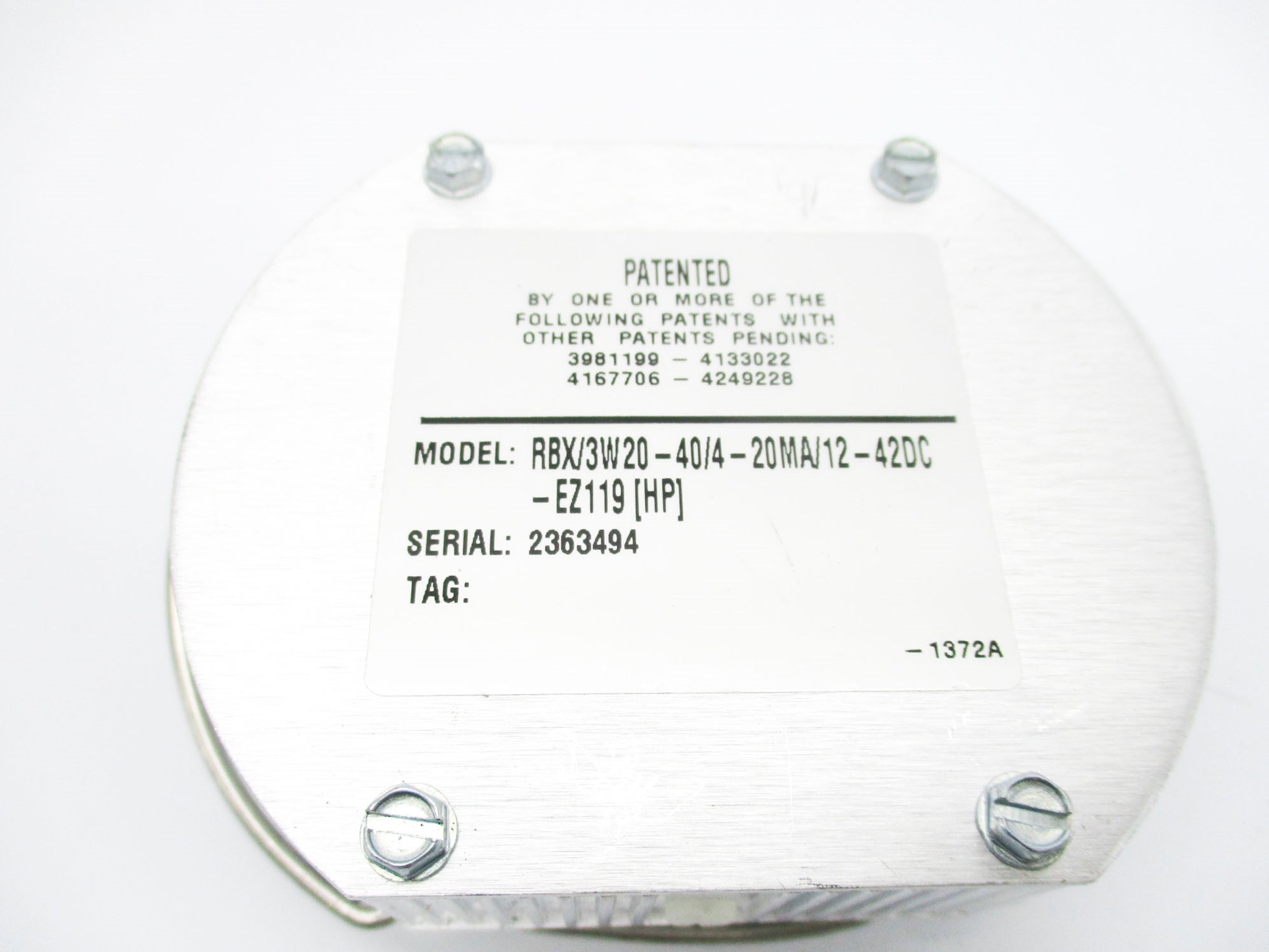 MOORE INDUSTRIES RBX/3W20-40/4-20MA/12-42DC-EZ119 NSNP