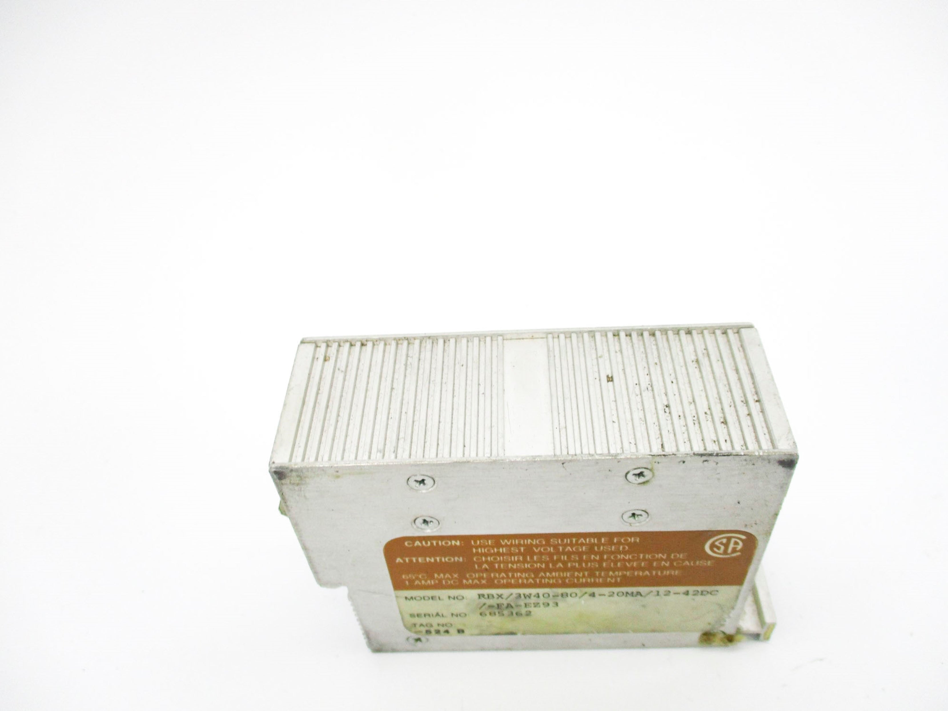 MOORE INDUSTRIES RBX/3W40-80/4-20MA/12-42DC/-FA-EZ93 UNMP