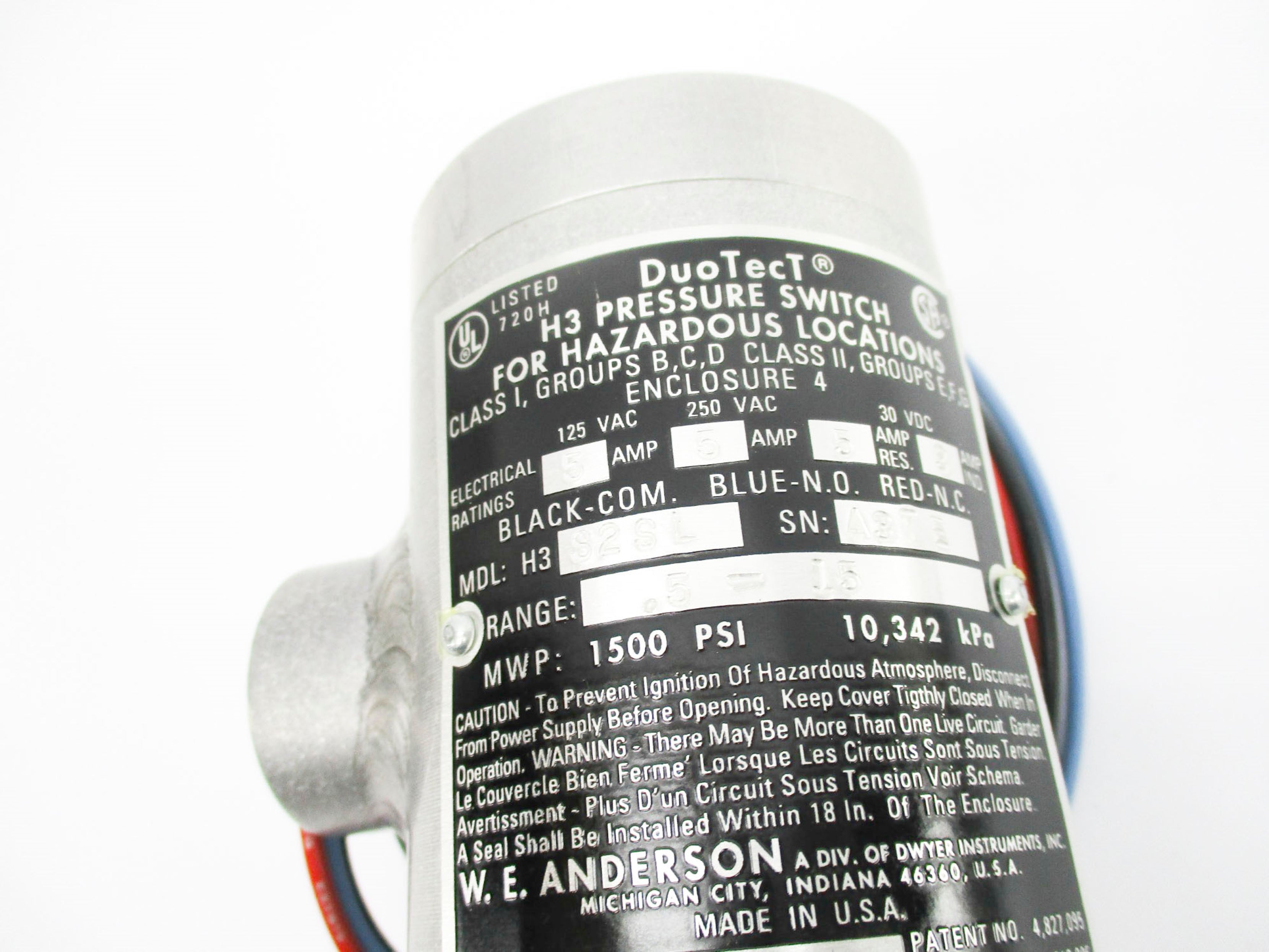 W.E. ANDERSON H3S2SL NSNP