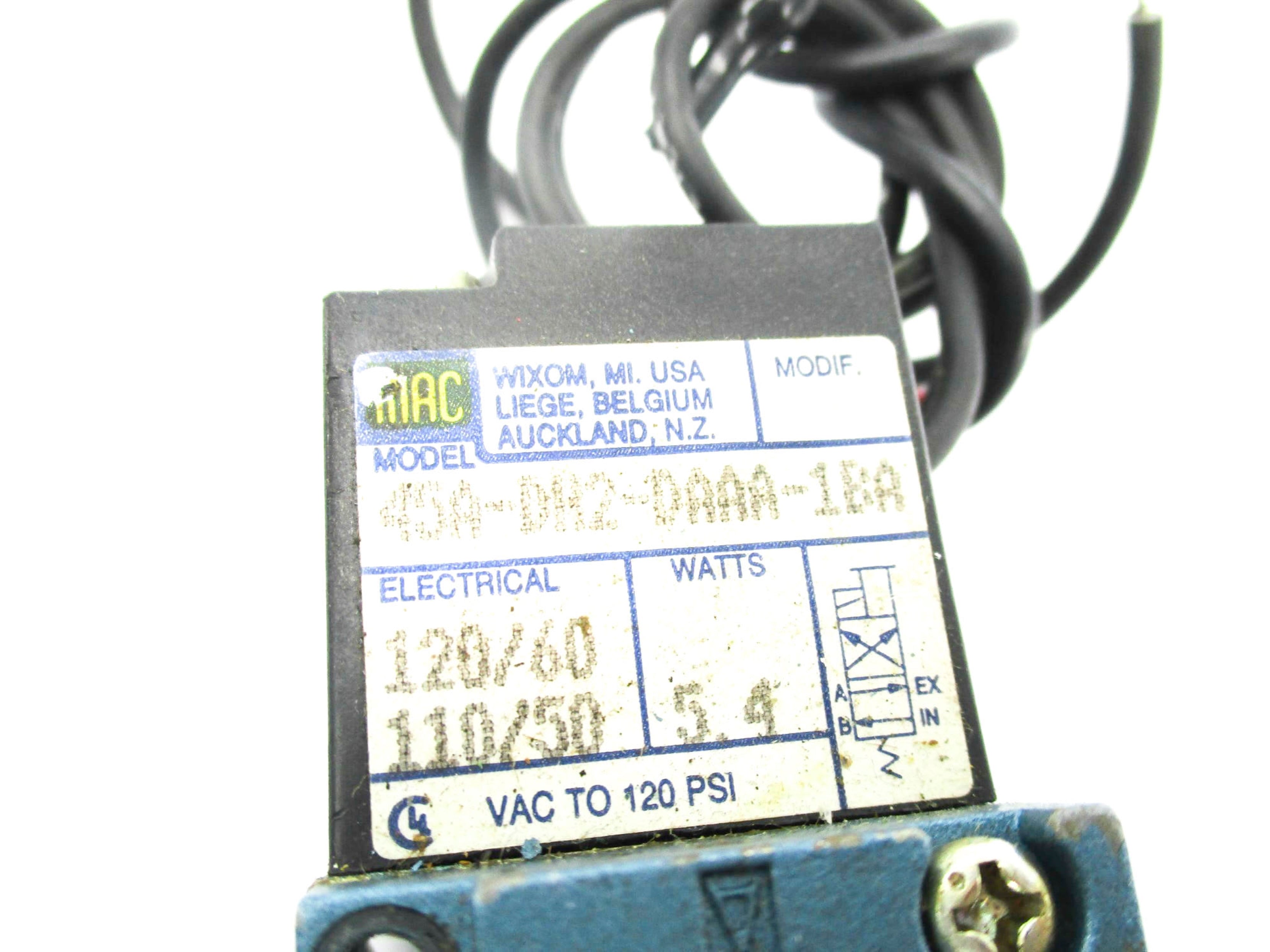 MAC 45A-DH2-DAAA-1BA 110/120V 120PSI UNMP
