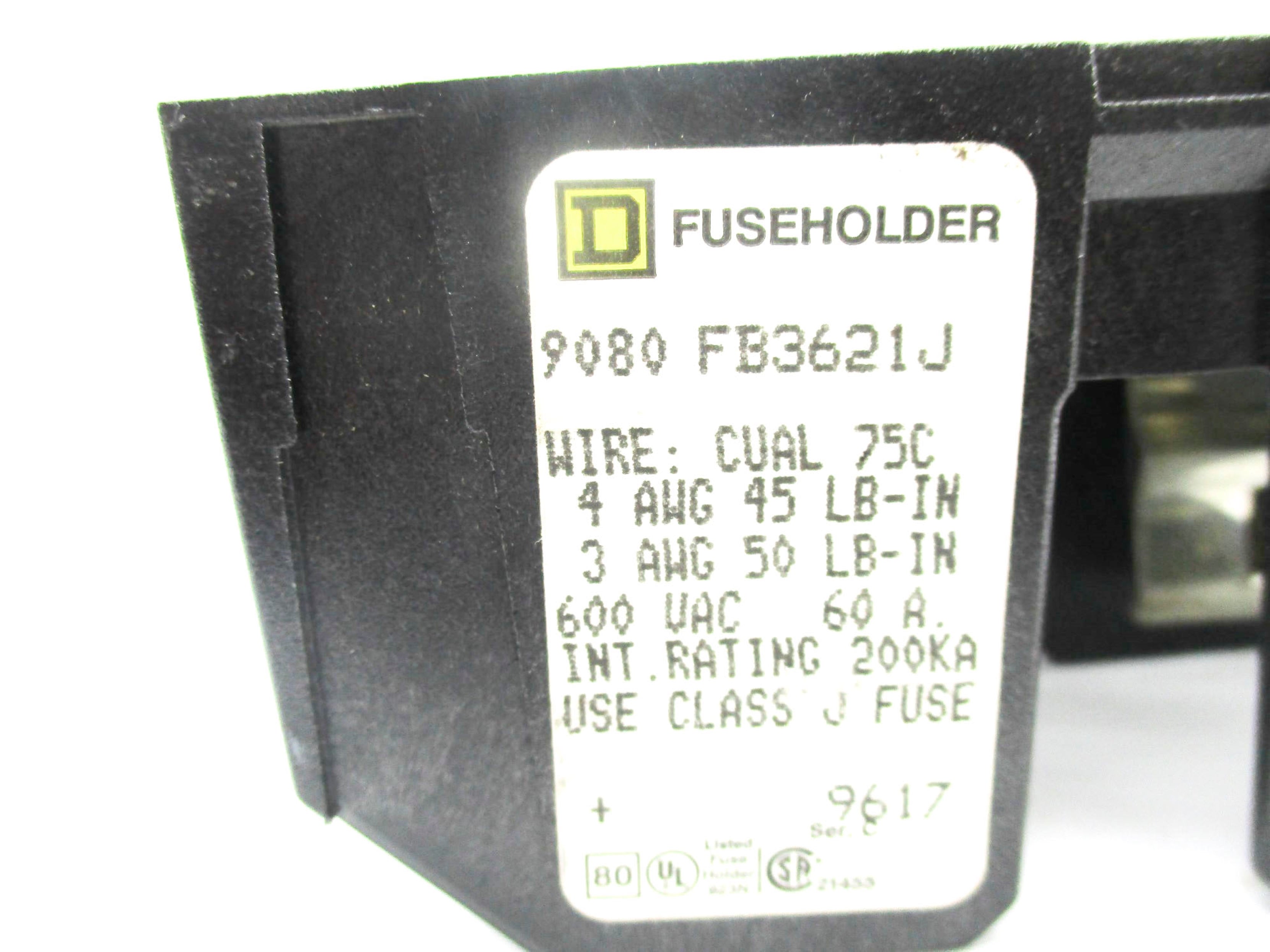 SQUARE D 9080FB3621J NSNP