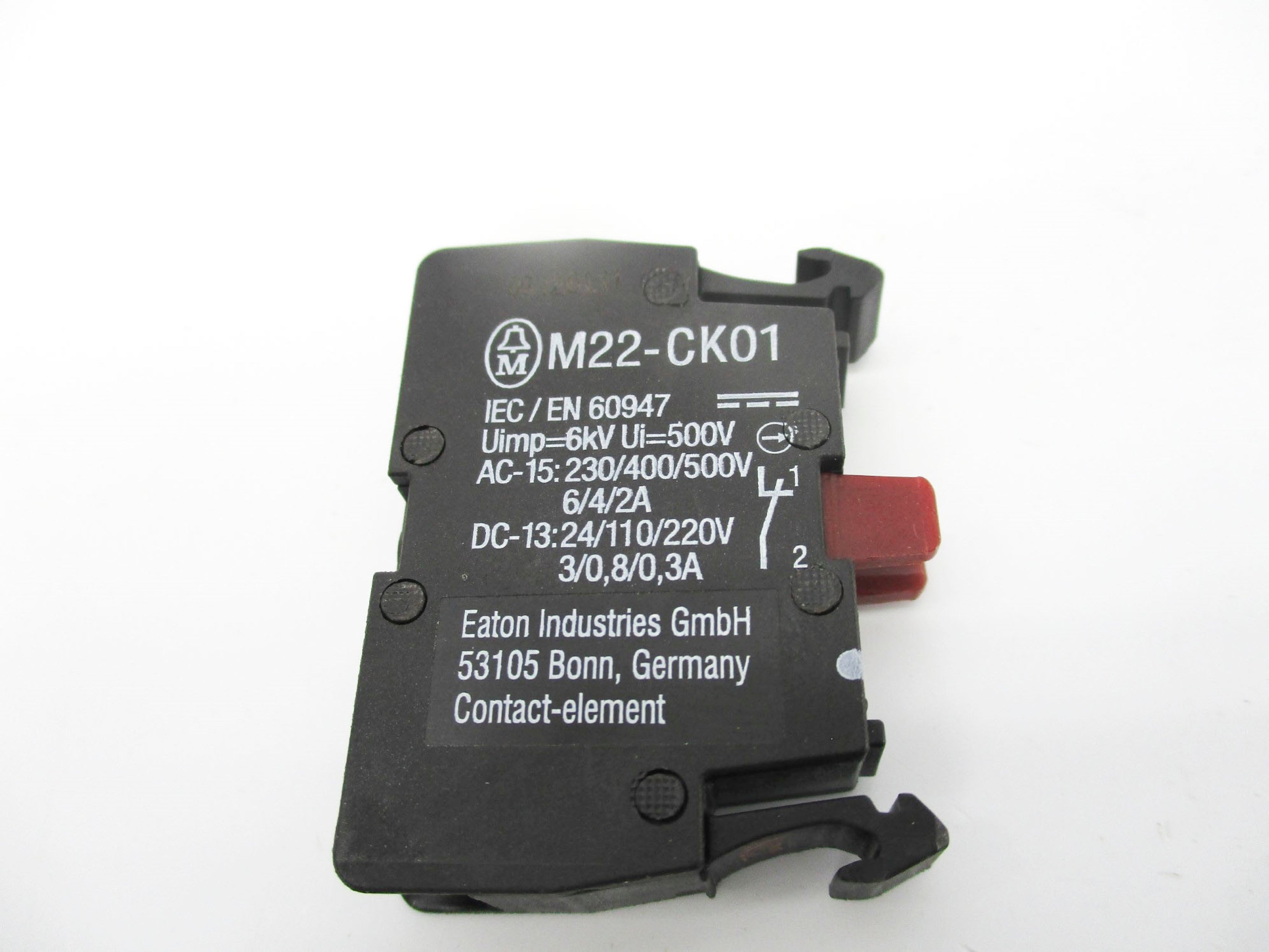 KLOCKNER MOELLER M22-CK01 230/400/500VAC 6/4/2A NSNP