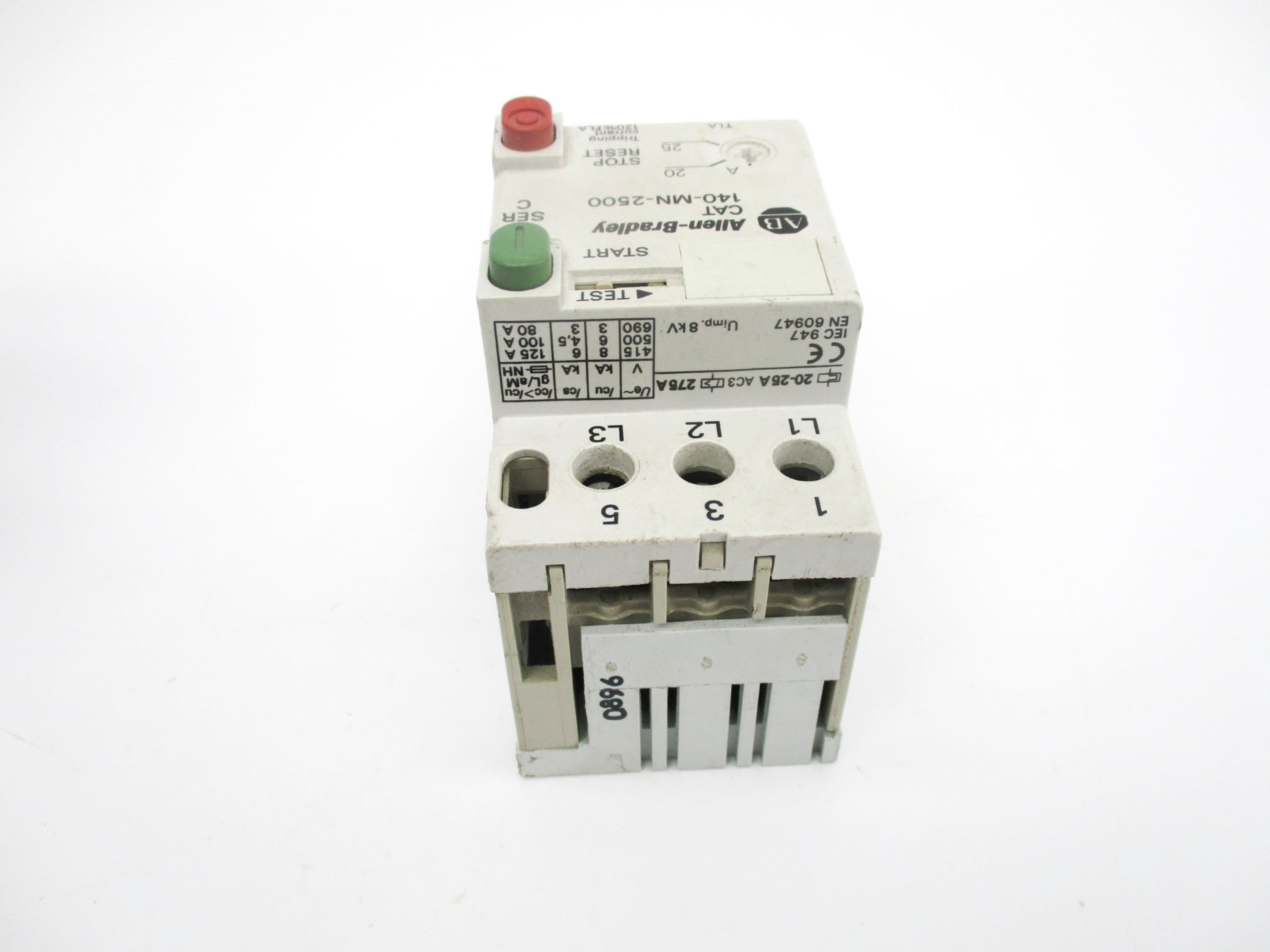 ALLEN BRADLEY 140-MN-2500 SER. C 600V 20-25A NSNP