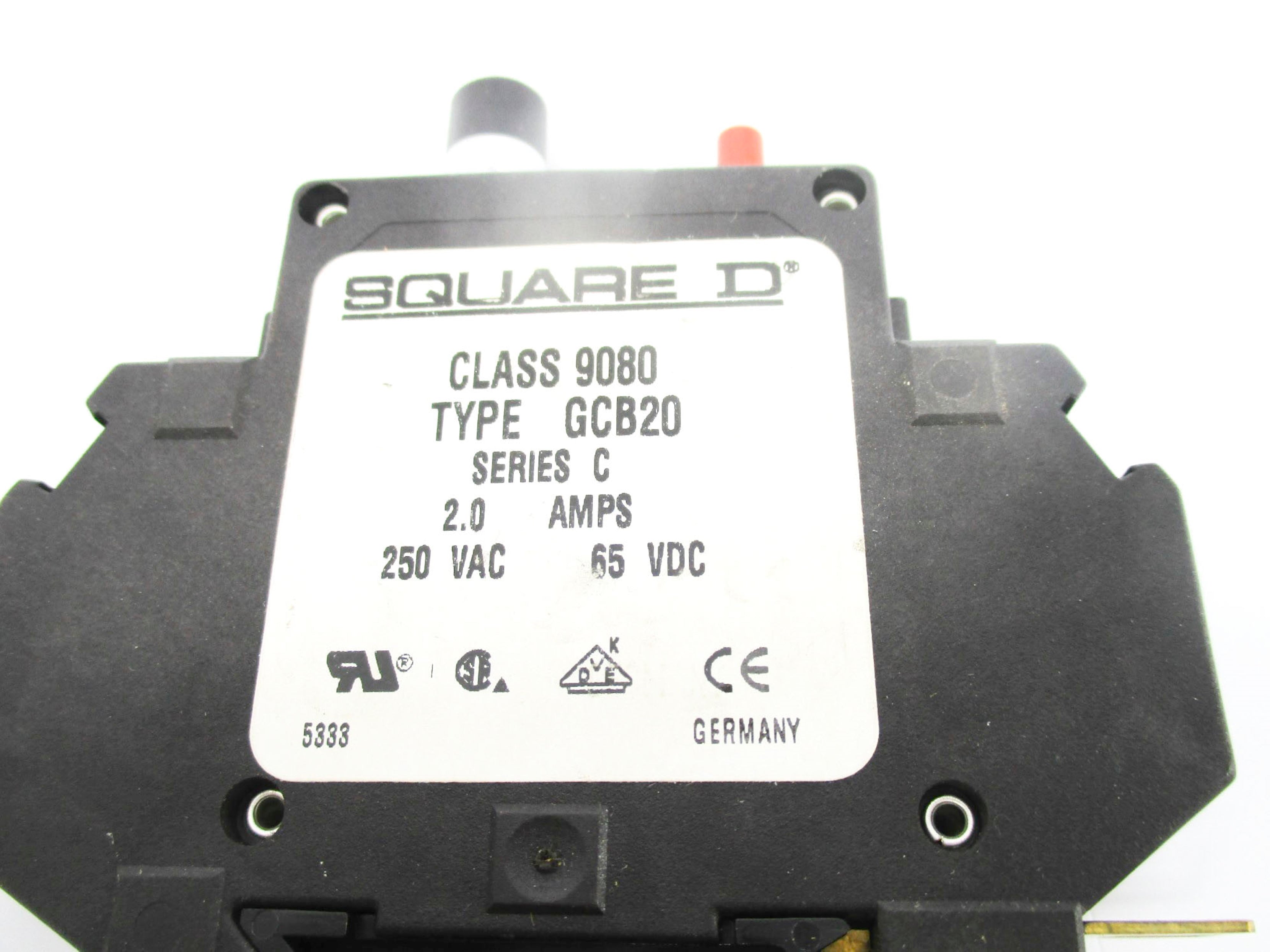 SQUARE D 9080GCB20 SER. C 250V 2.0A NSNP