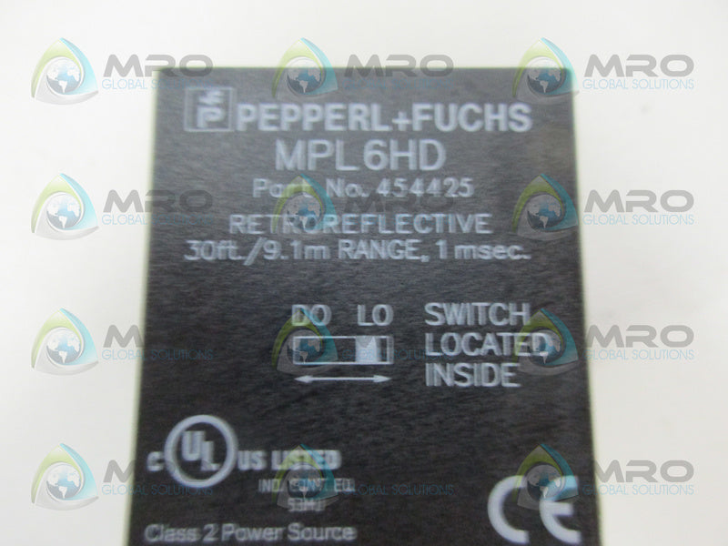 PEPPERL+FUCHS MPL6HD PHOTOELECTRIC SENSOR *NEW IN BOX*