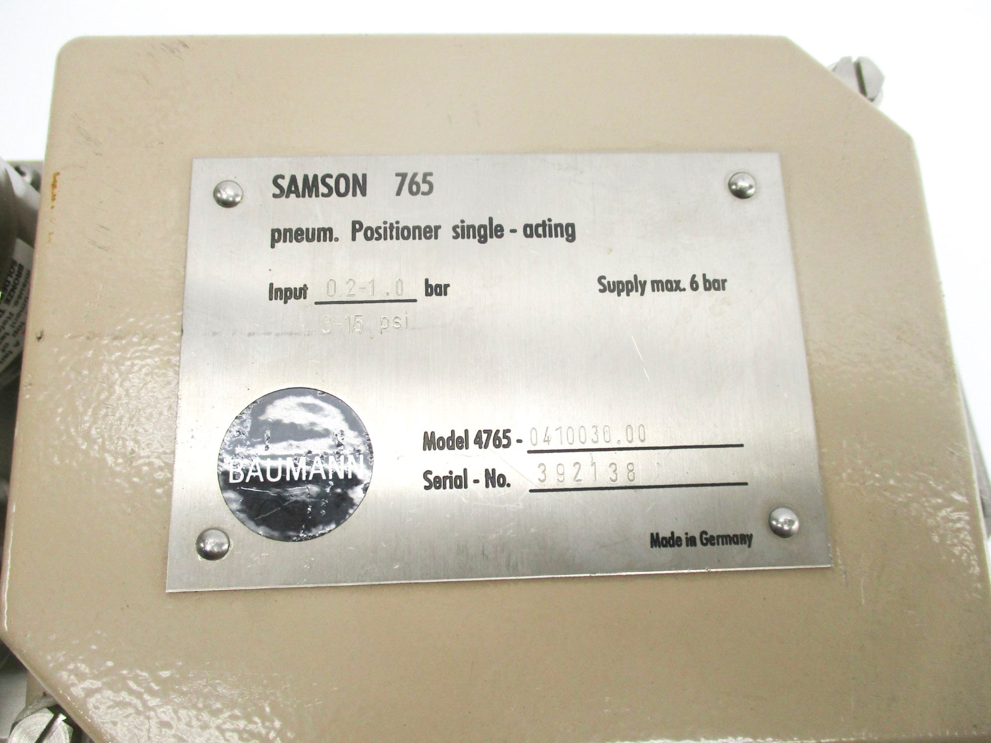 BAUMANN 4765-0410030.00 3-15PSI NSNP