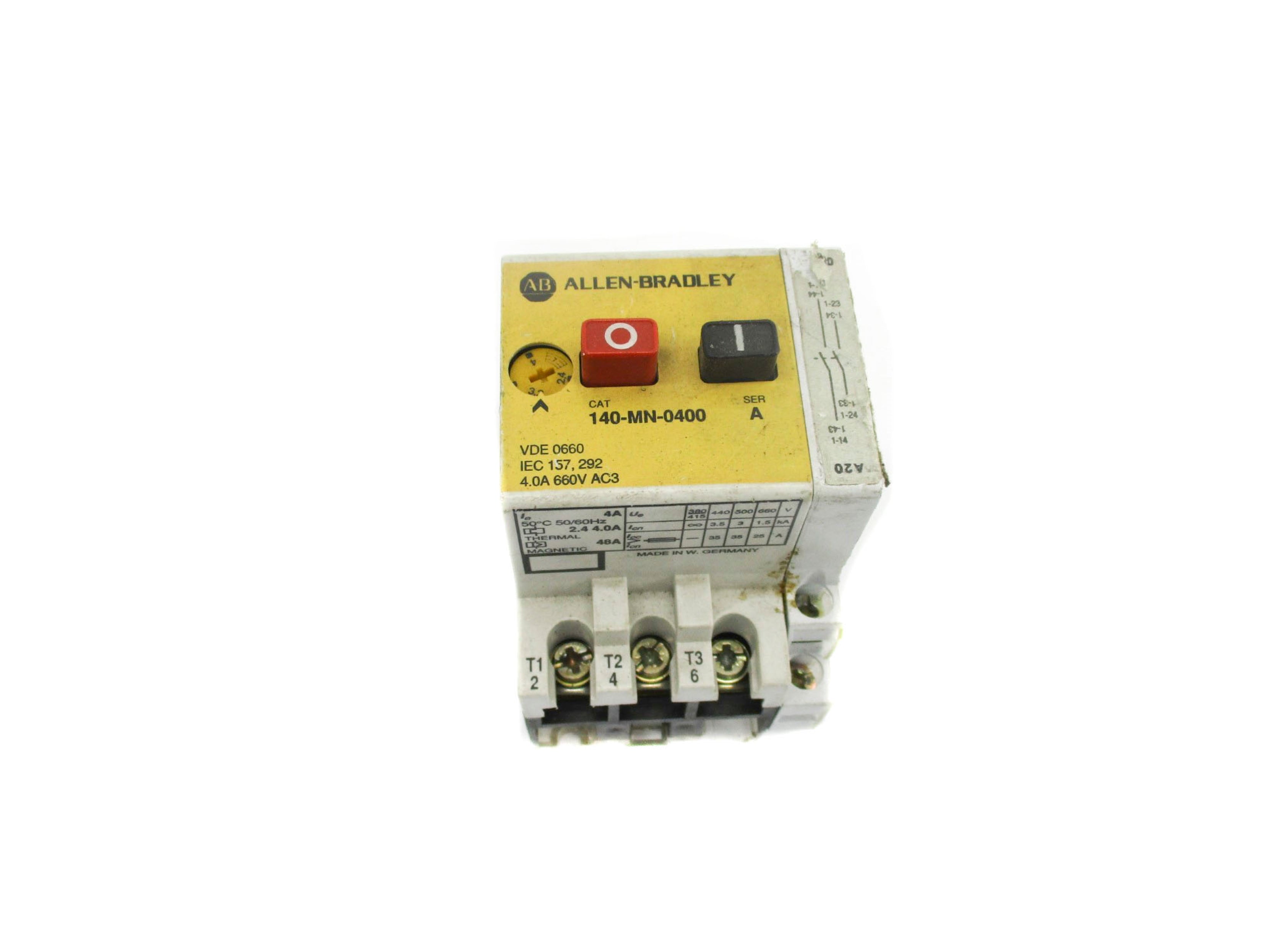 ALLEN BRADLEY 140-MN-0400 SER. A (AS PICTURED) UNMP