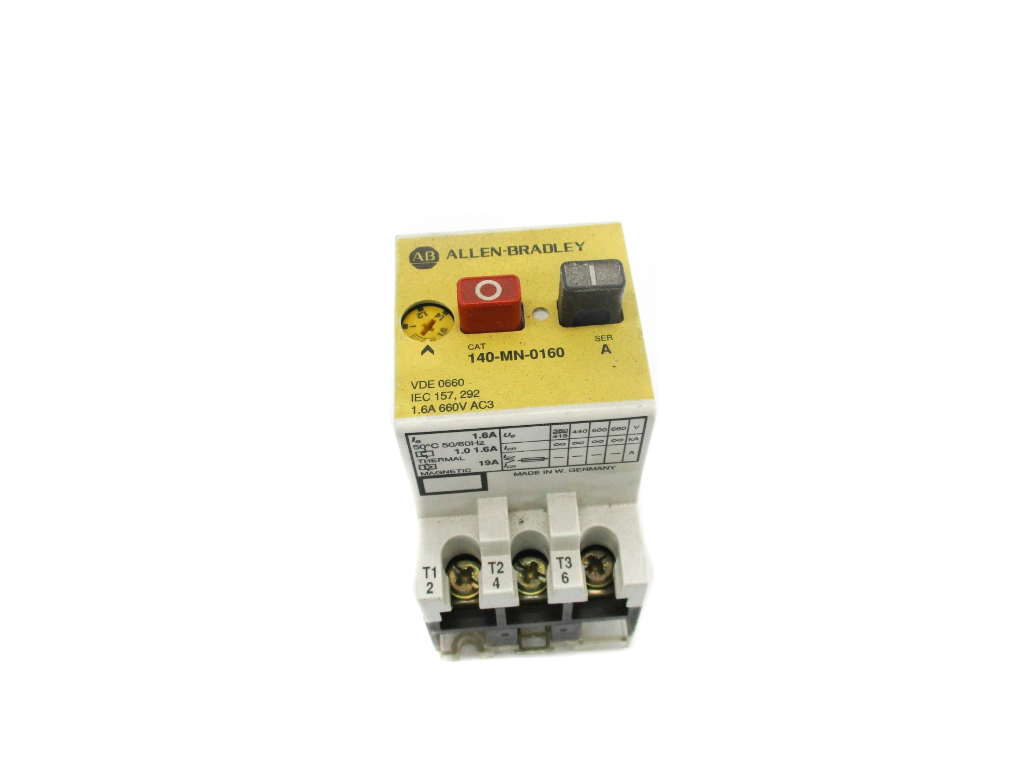 ALLEN BRADLEY 140-MN-0160 SER. A 660V 1.6A NSNP
