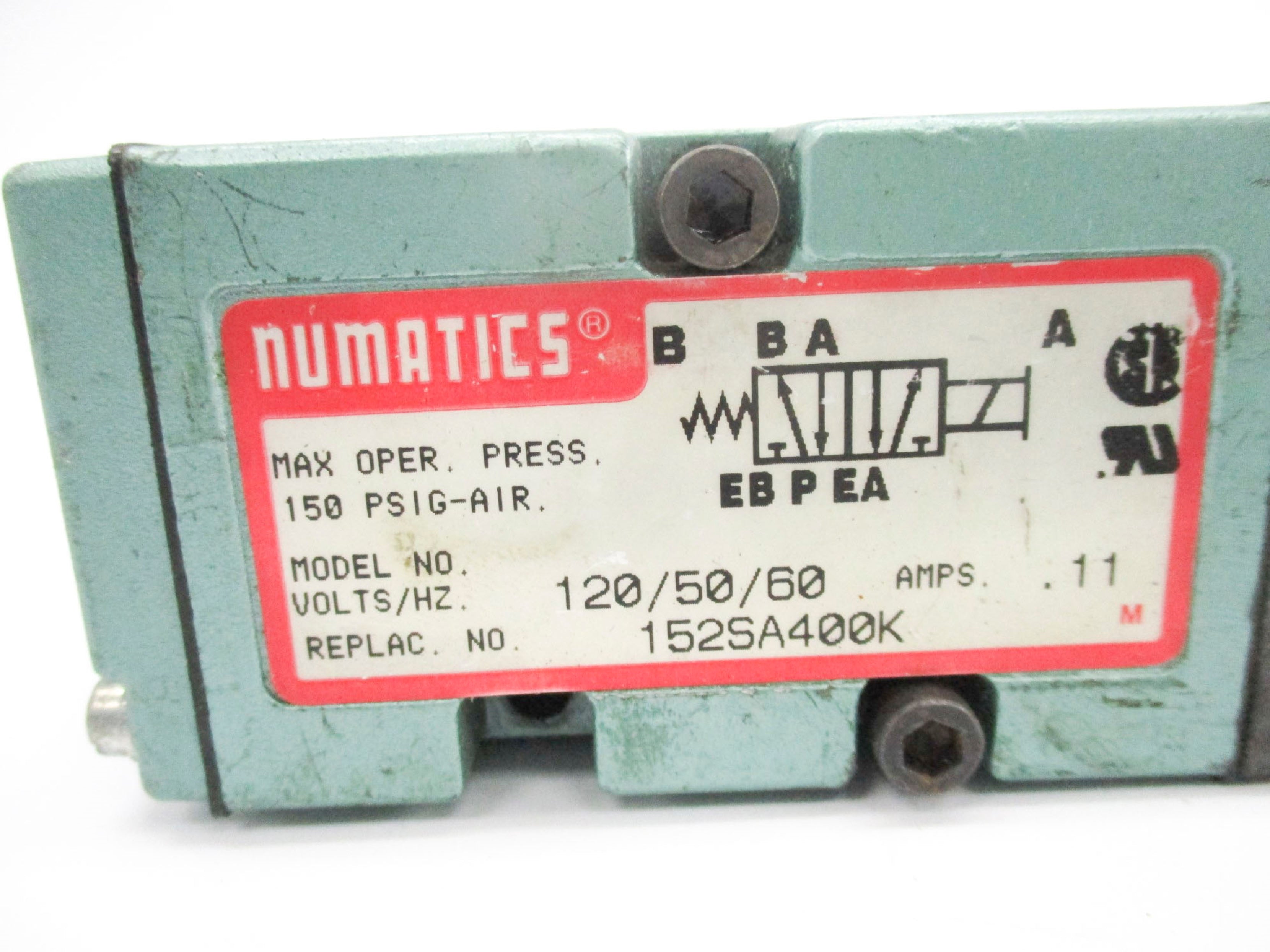 NUMATICS 152SA400K 120V 150PSIG UNMP