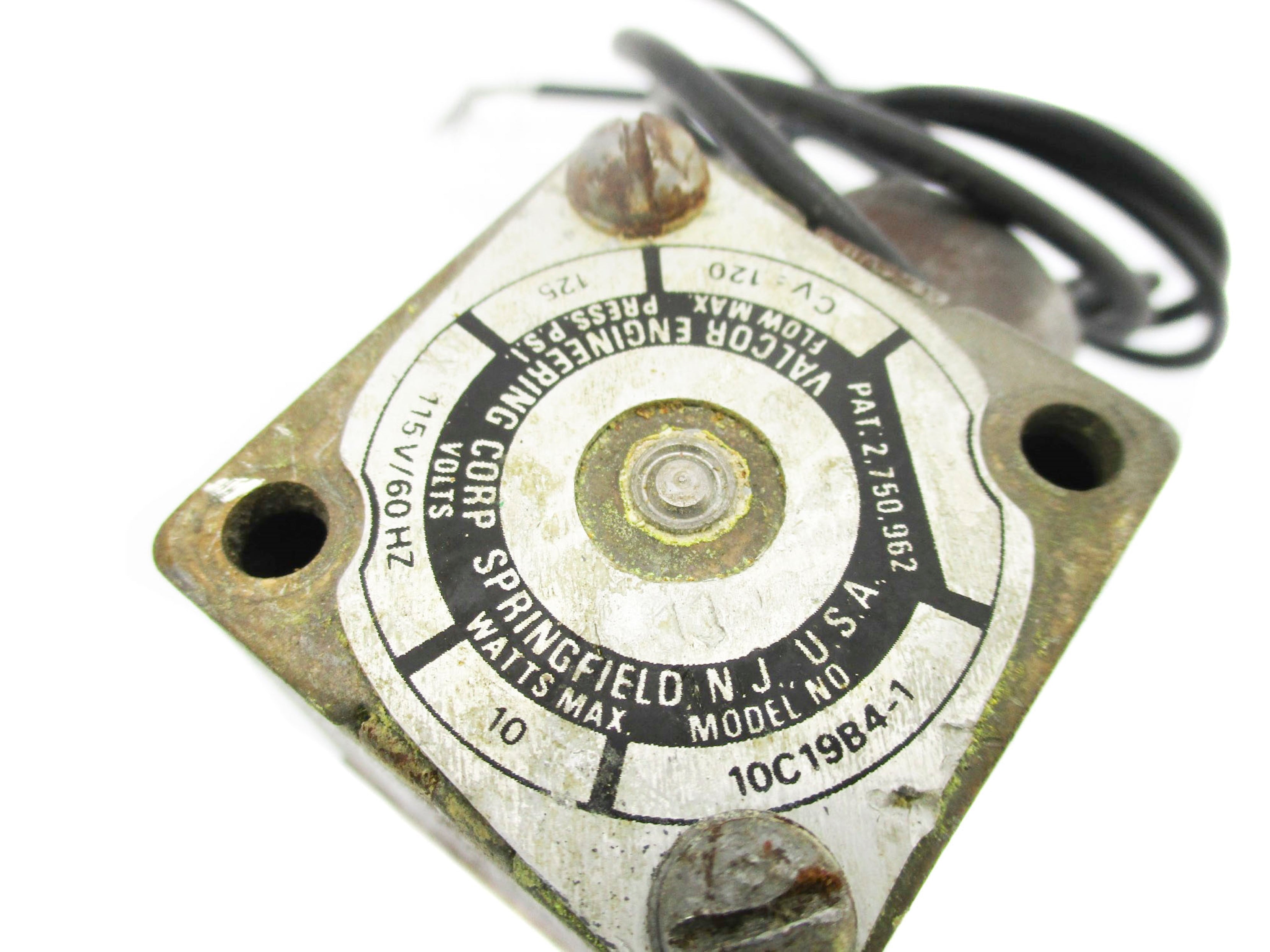 VALCOR ENGINEERING 10C19B4-1 115V 125PSI UNMP