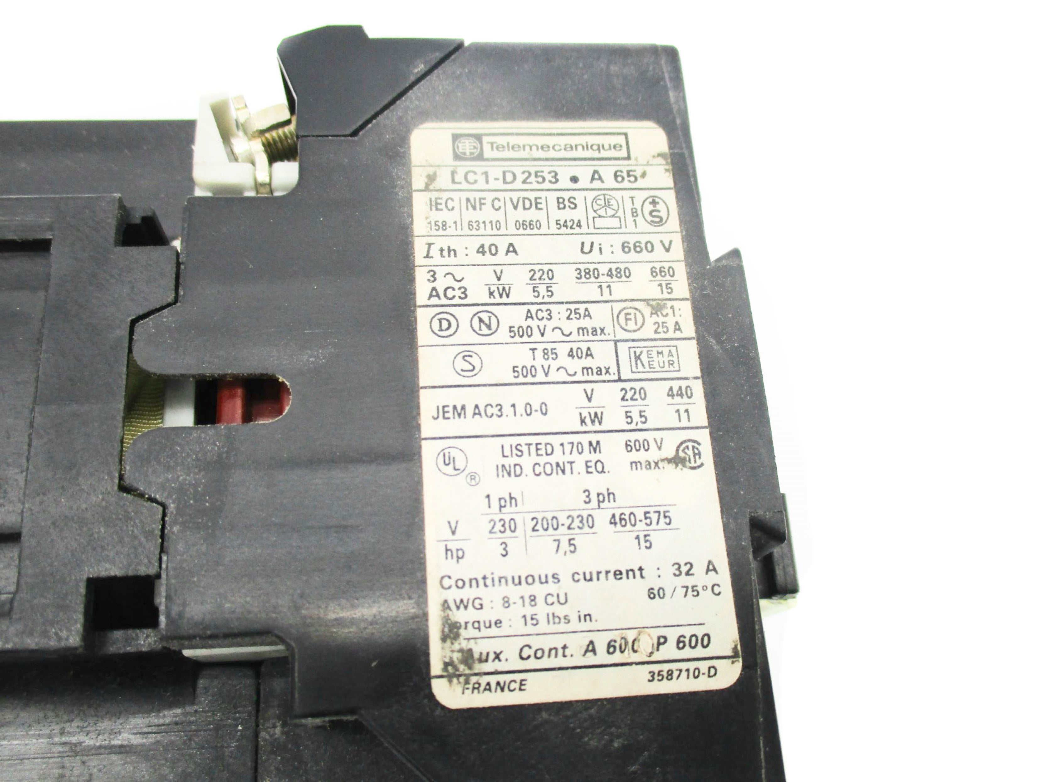 TELEMECANIQUE LC1-D253-A65 24V NSNP