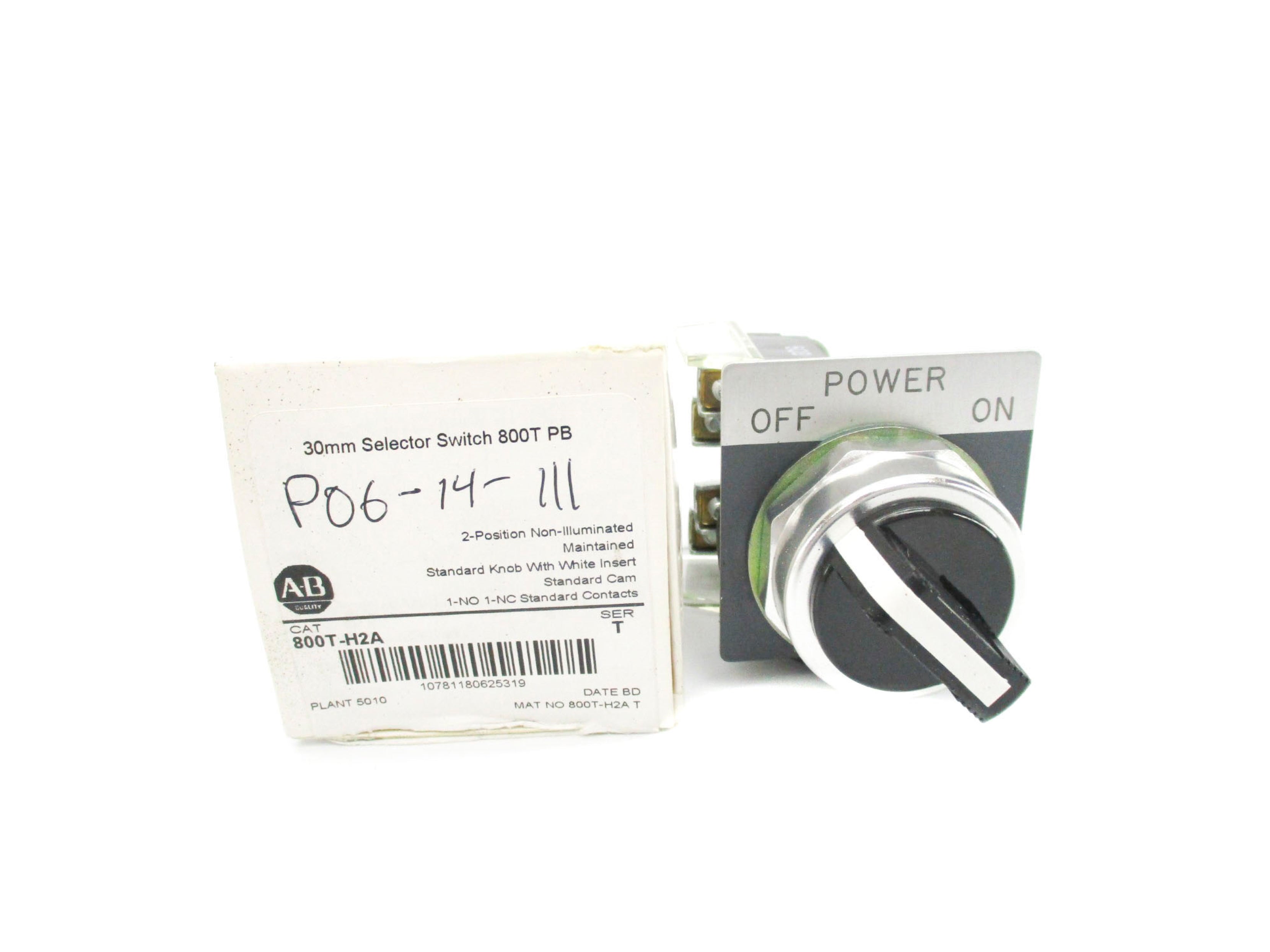 ALLEN BRADLEY 800T-H2A SER. T (AS PICTURED1) (WH) NSMP