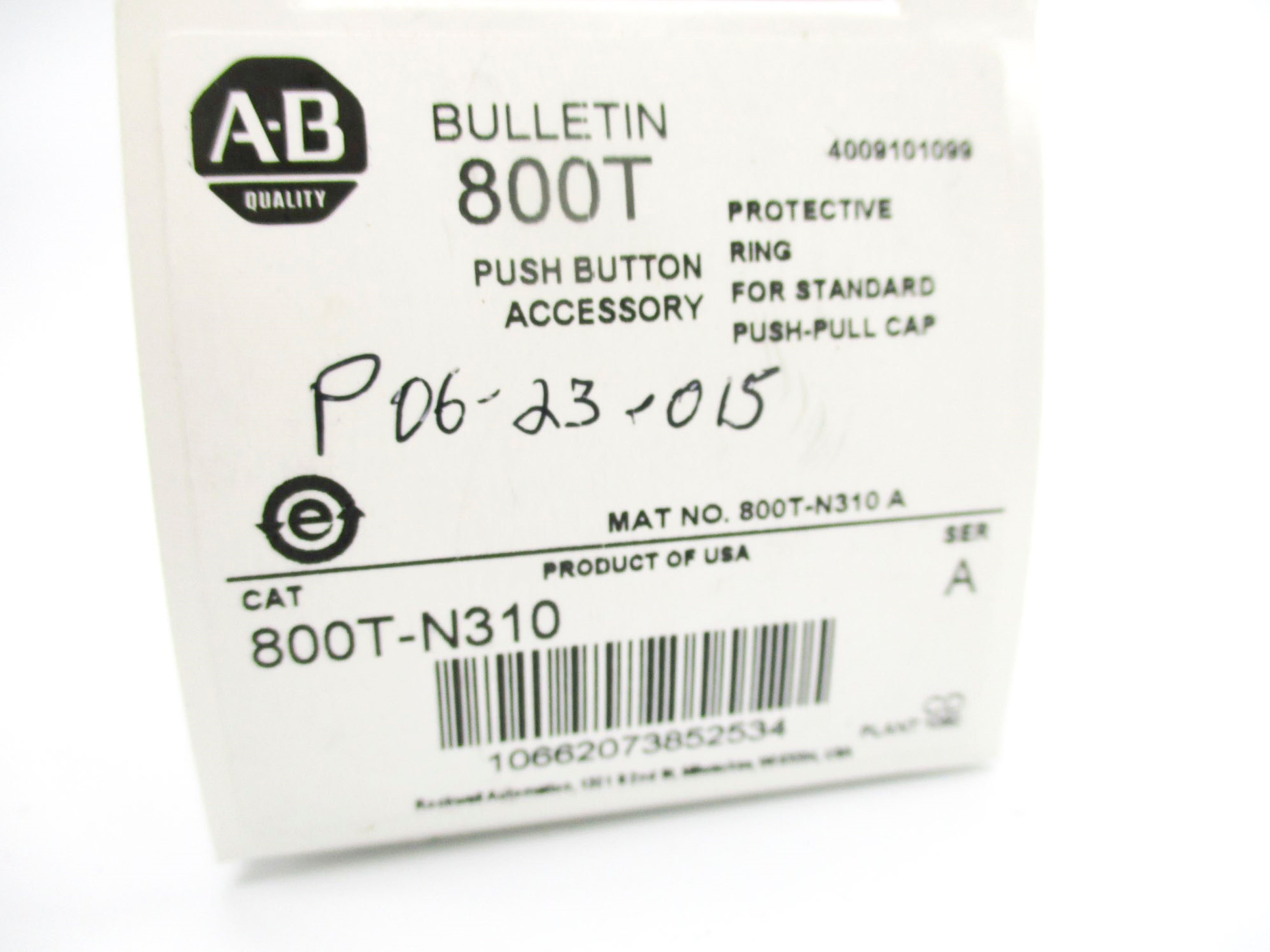ALLEN BRADLEY 800T-N310 SER. A (WH) NSMP