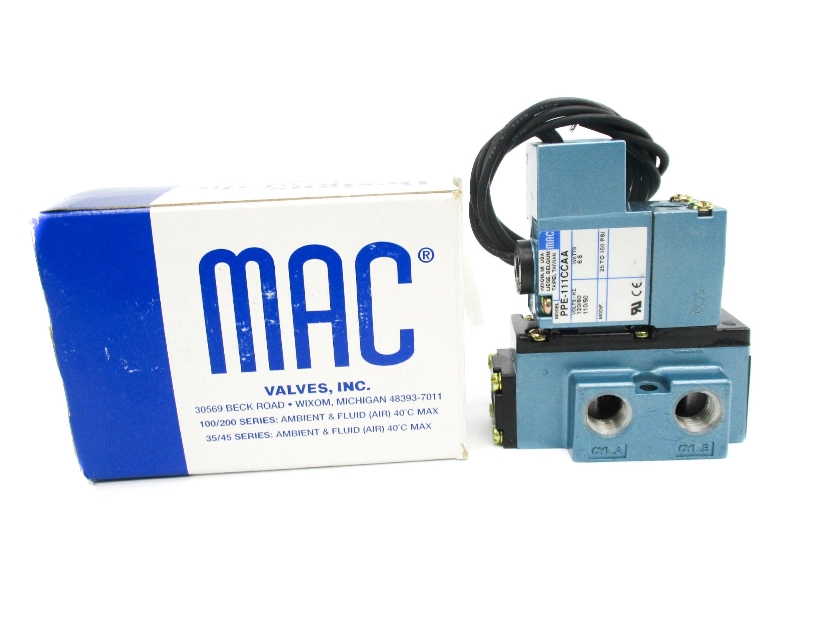 MAC 912B-PM-111CC 120/110V 25-150PSI NSMP