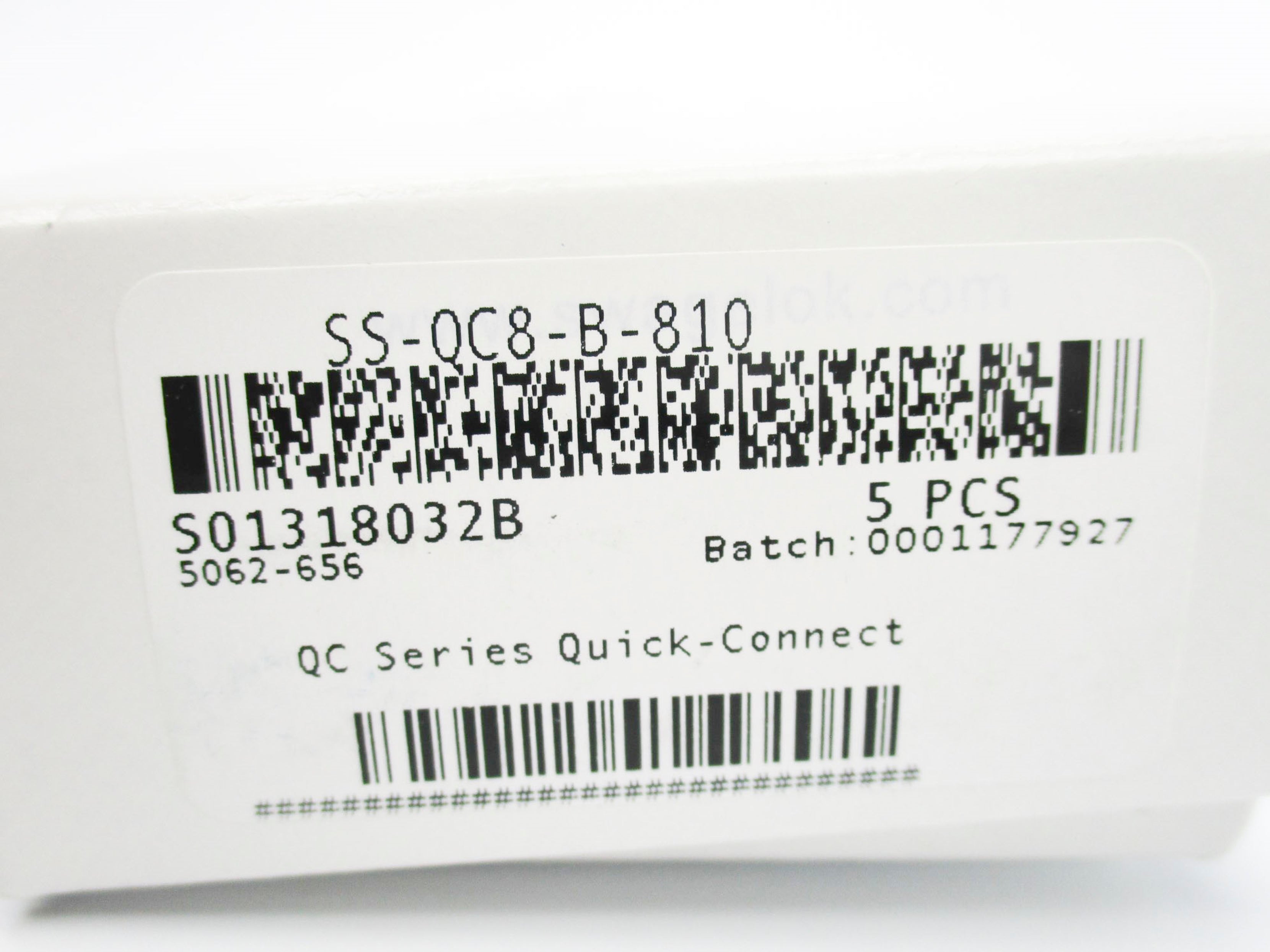 SWAGELOK SS-QC8-B-810 (PKG OF 5) NSMP