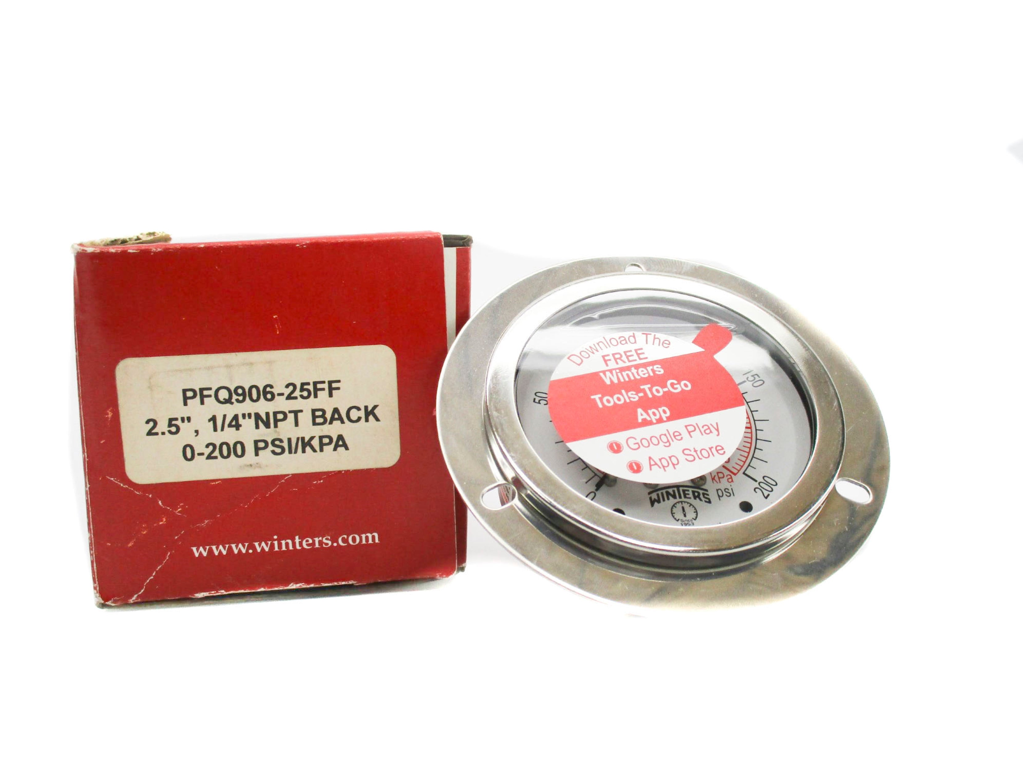 WINTERS PFQ906-25FF 0-200PSI NSMP