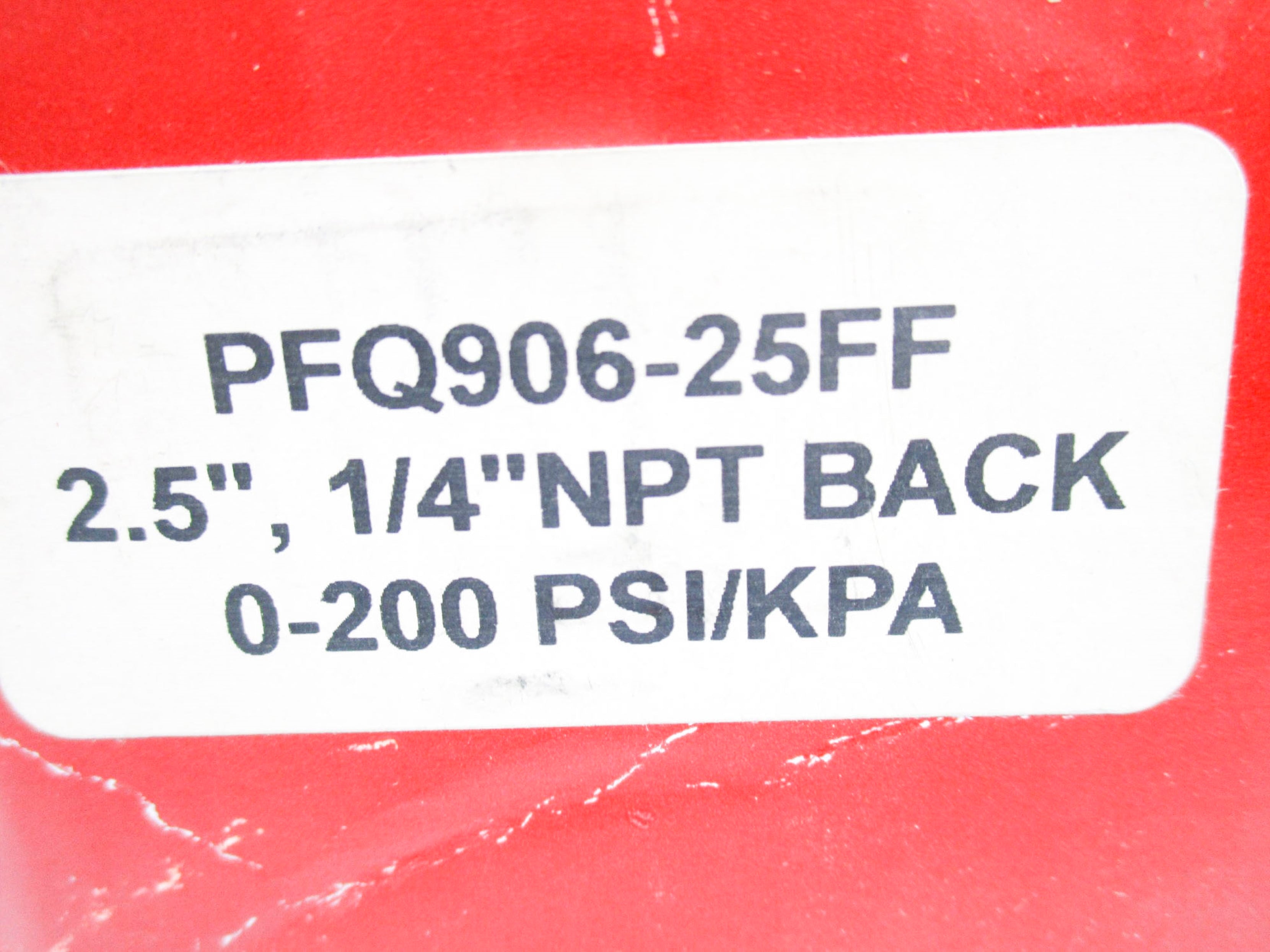 WINTERS PFQ906-25FF 0-200PSI NSMP