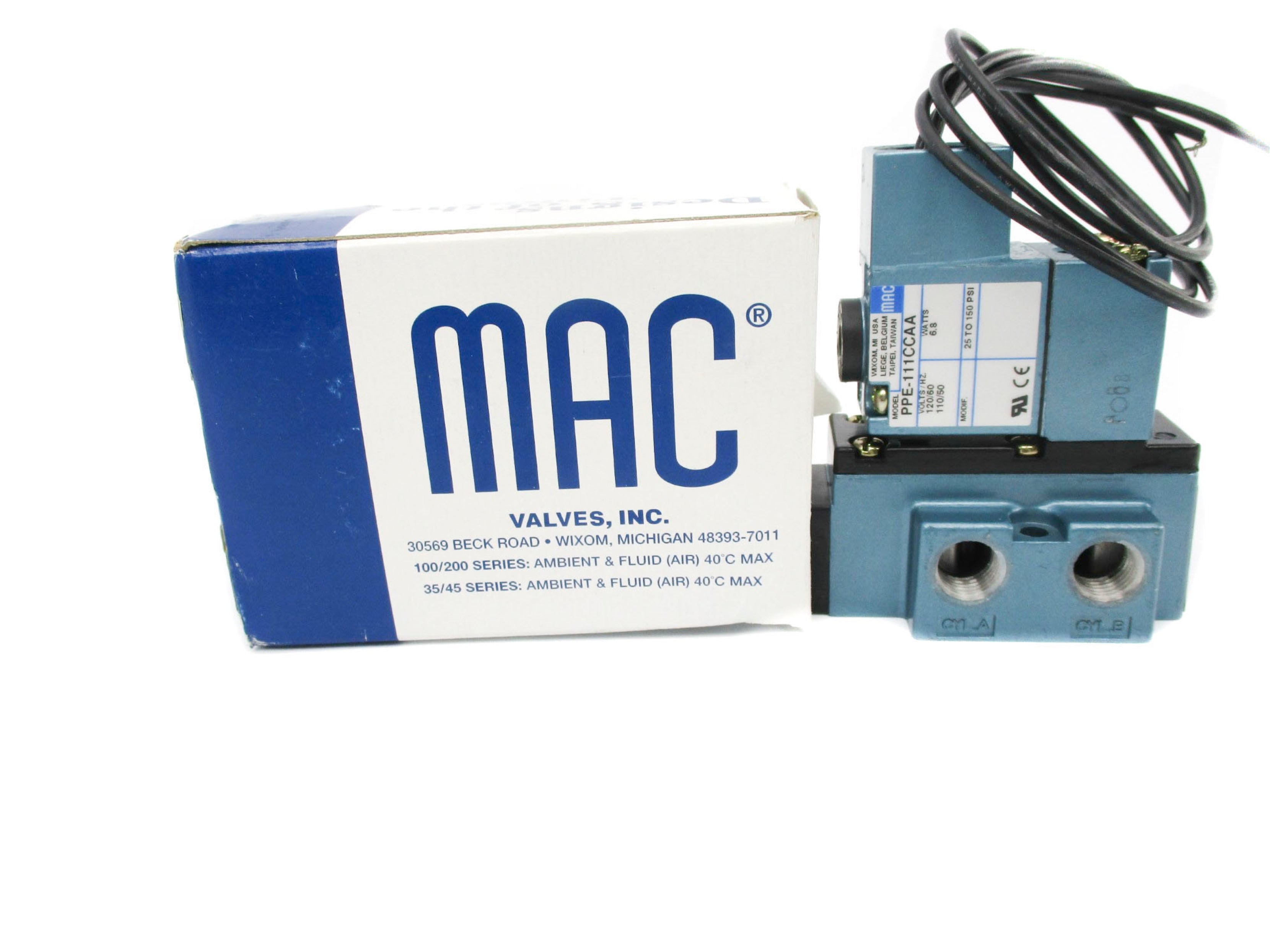 MAC 912B-PM-111CC 120/110V 25-150PSI NSMP