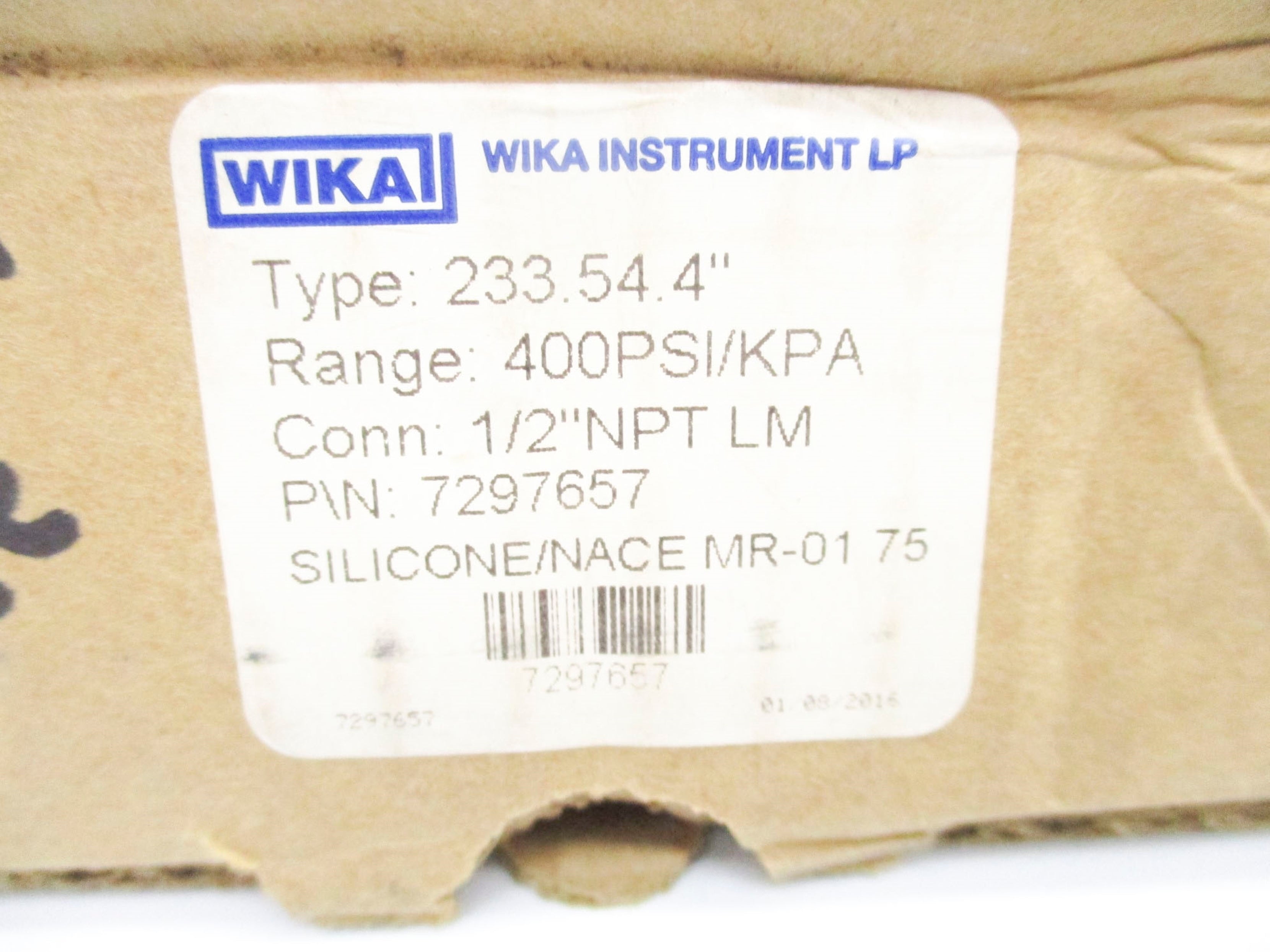 WIKA 7297657 0-400PSI NSMP