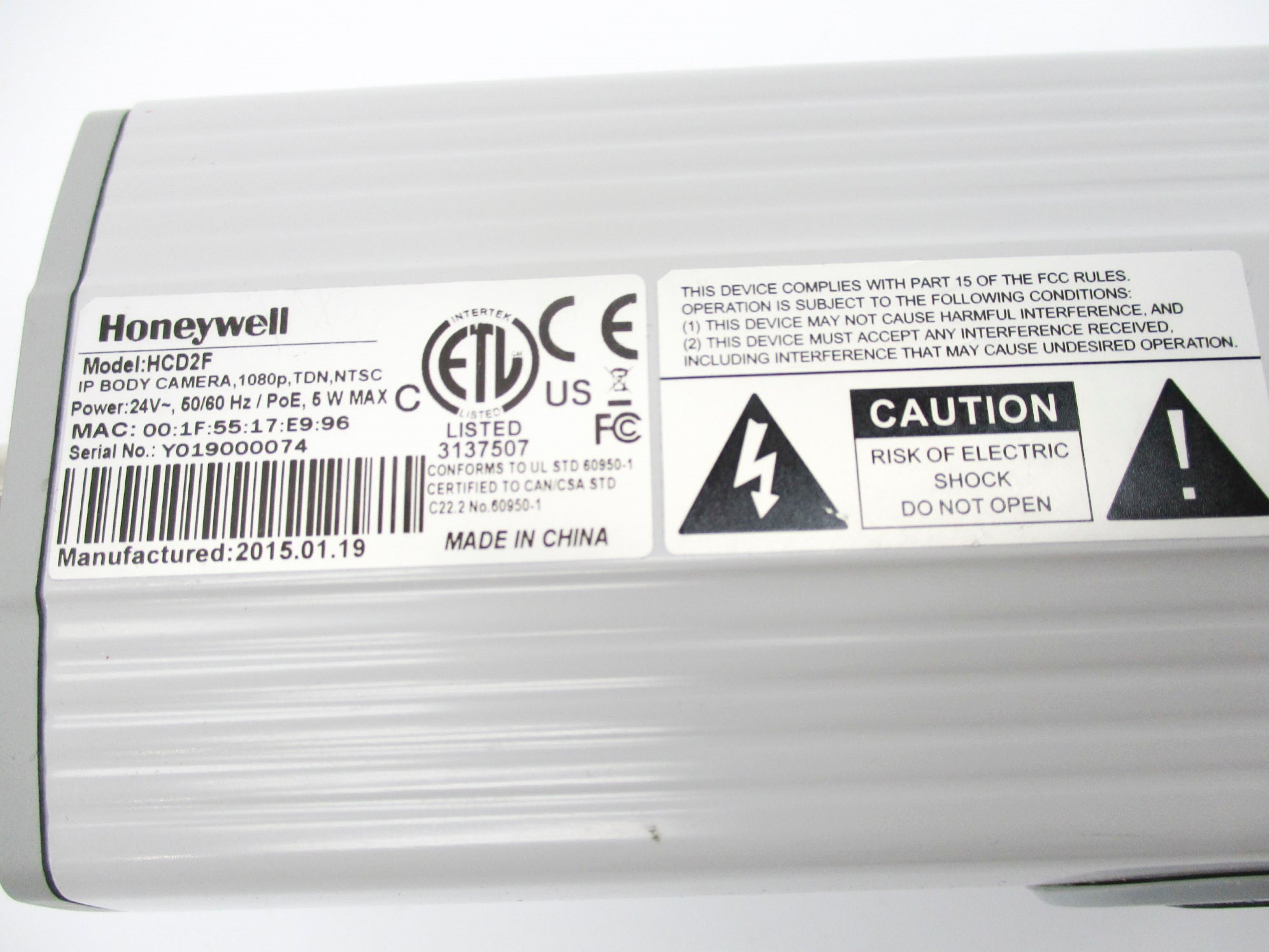 HONEYWELL HCD2F NSMP