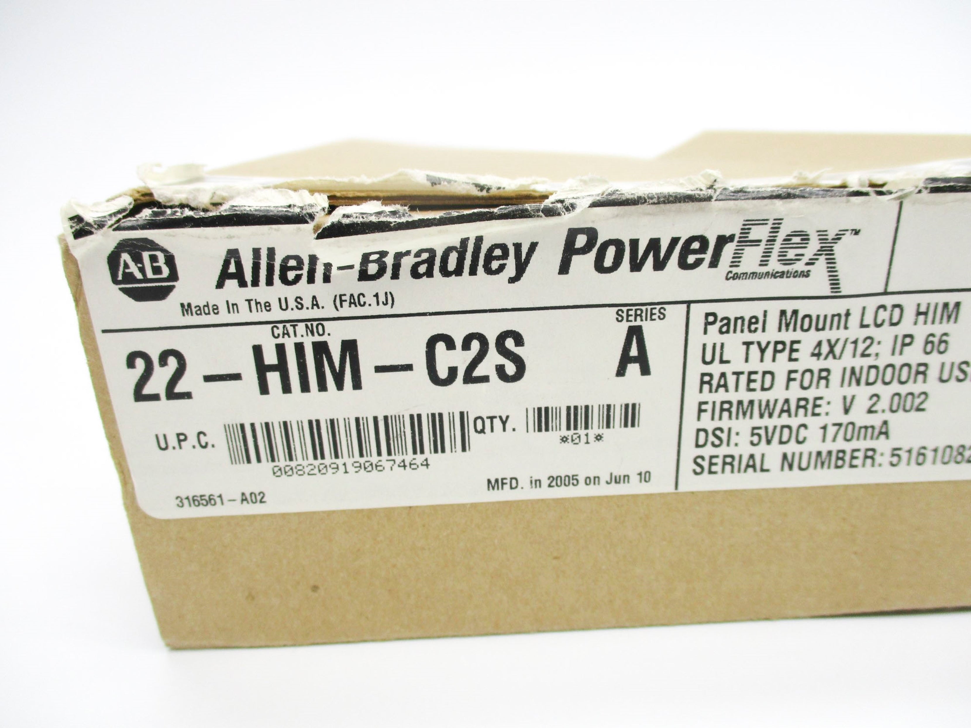 ALLEN BRADLEY 22-HIM-C2S SER. A F/W V2.002 (AS PICTURED) NSMP