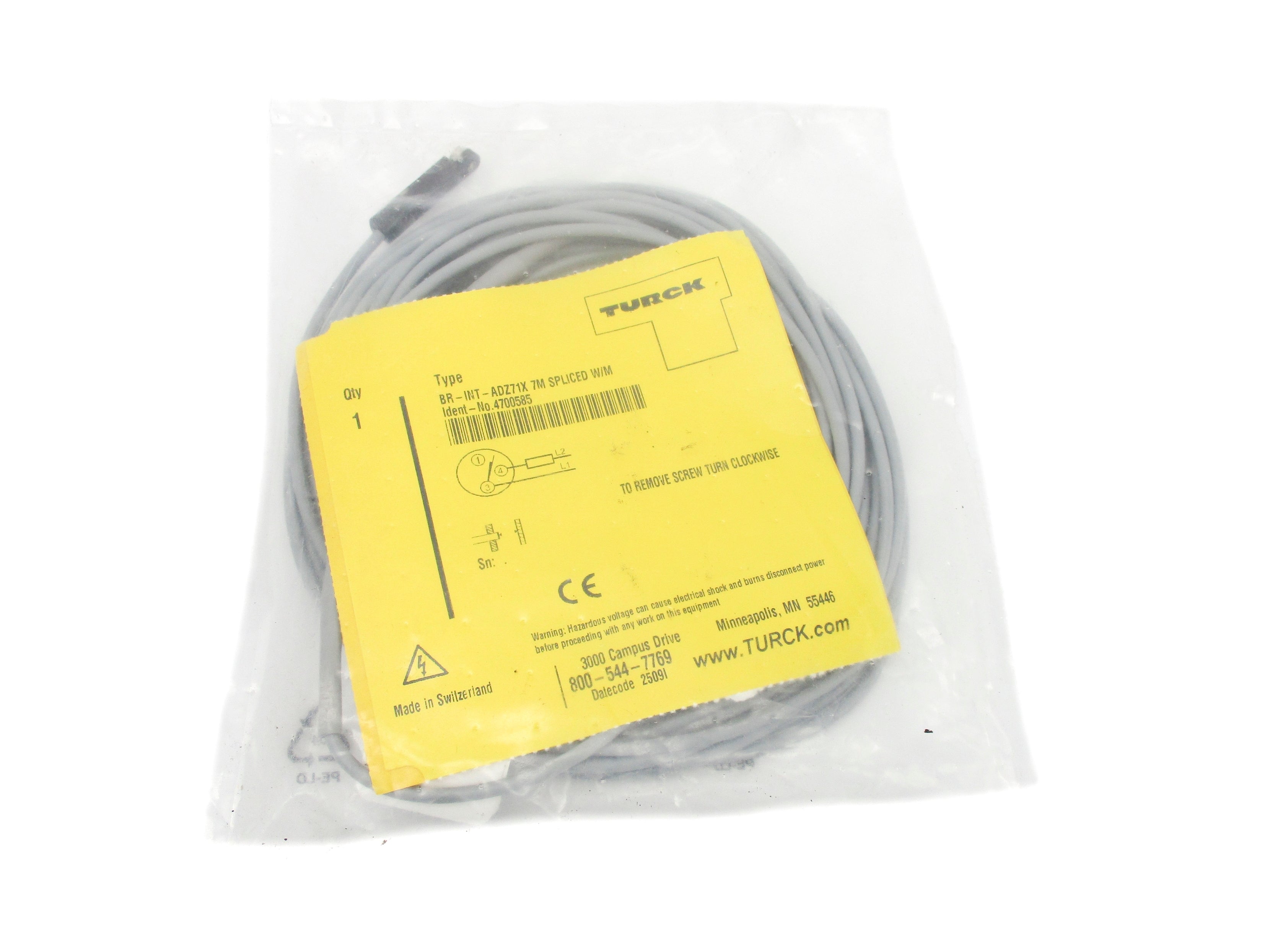 TURCK BR-INT-ADZ71X7MSPLICEDW/M NSMP