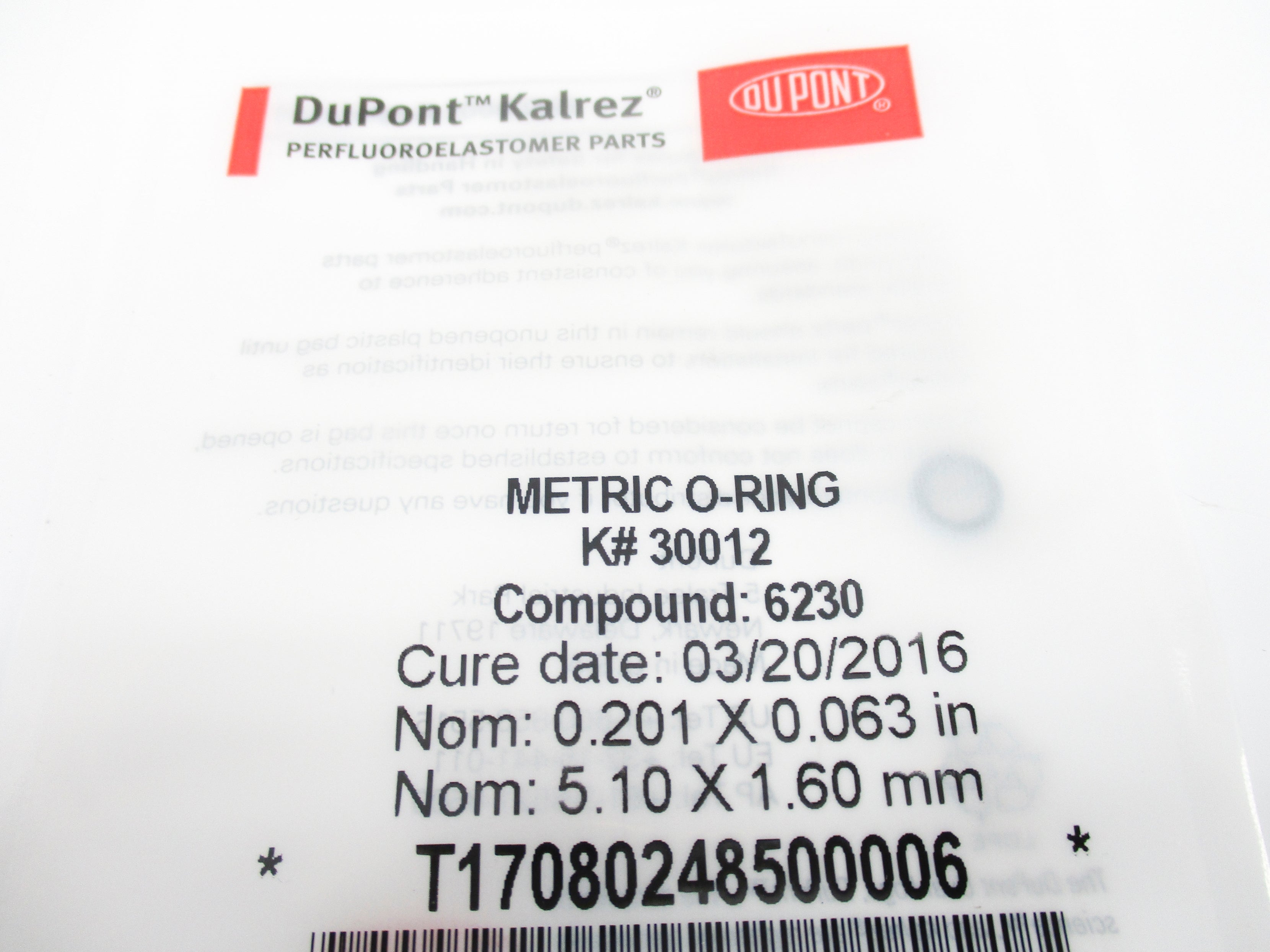 DUPONT KALREZ K#30012 NSMP
